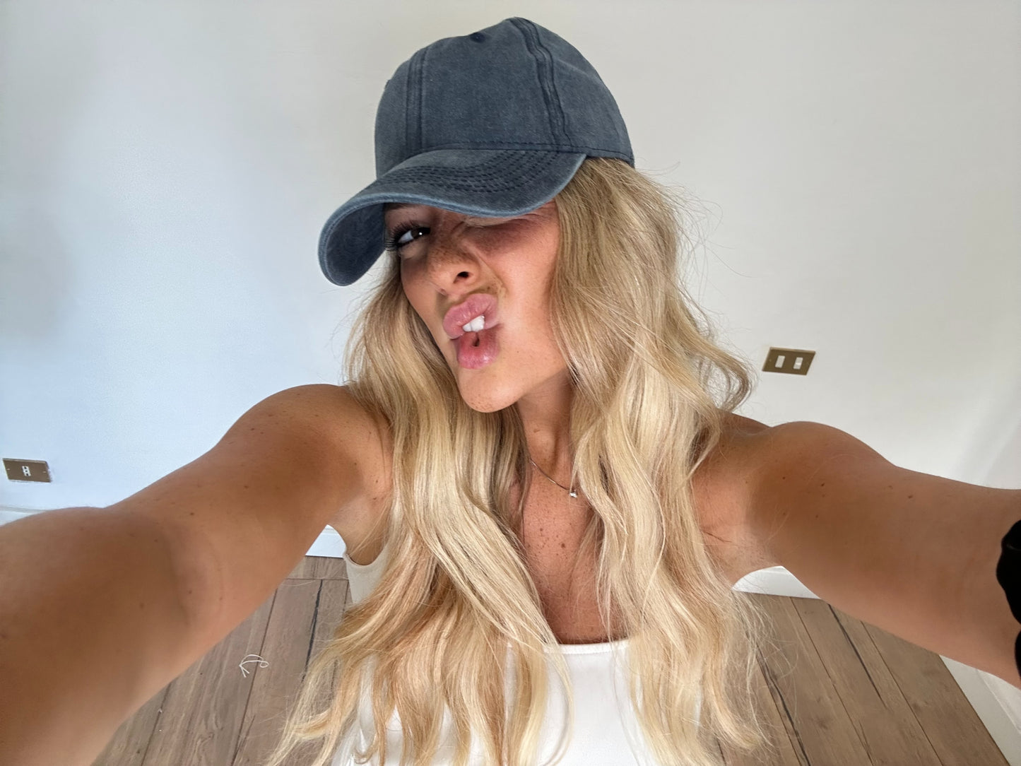 Cappello Vintage blu