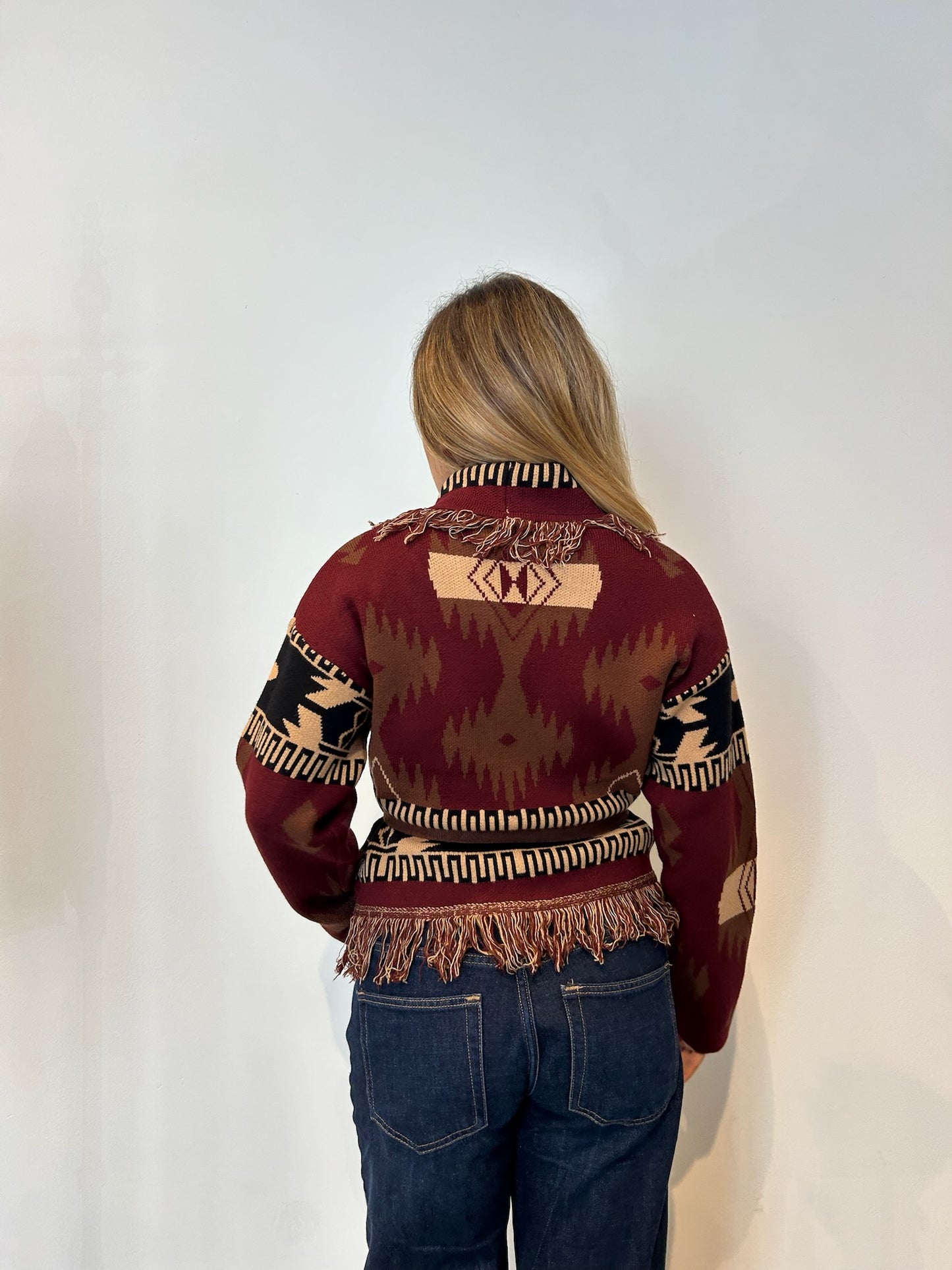 Pre order cardigan Madrid corto marrone