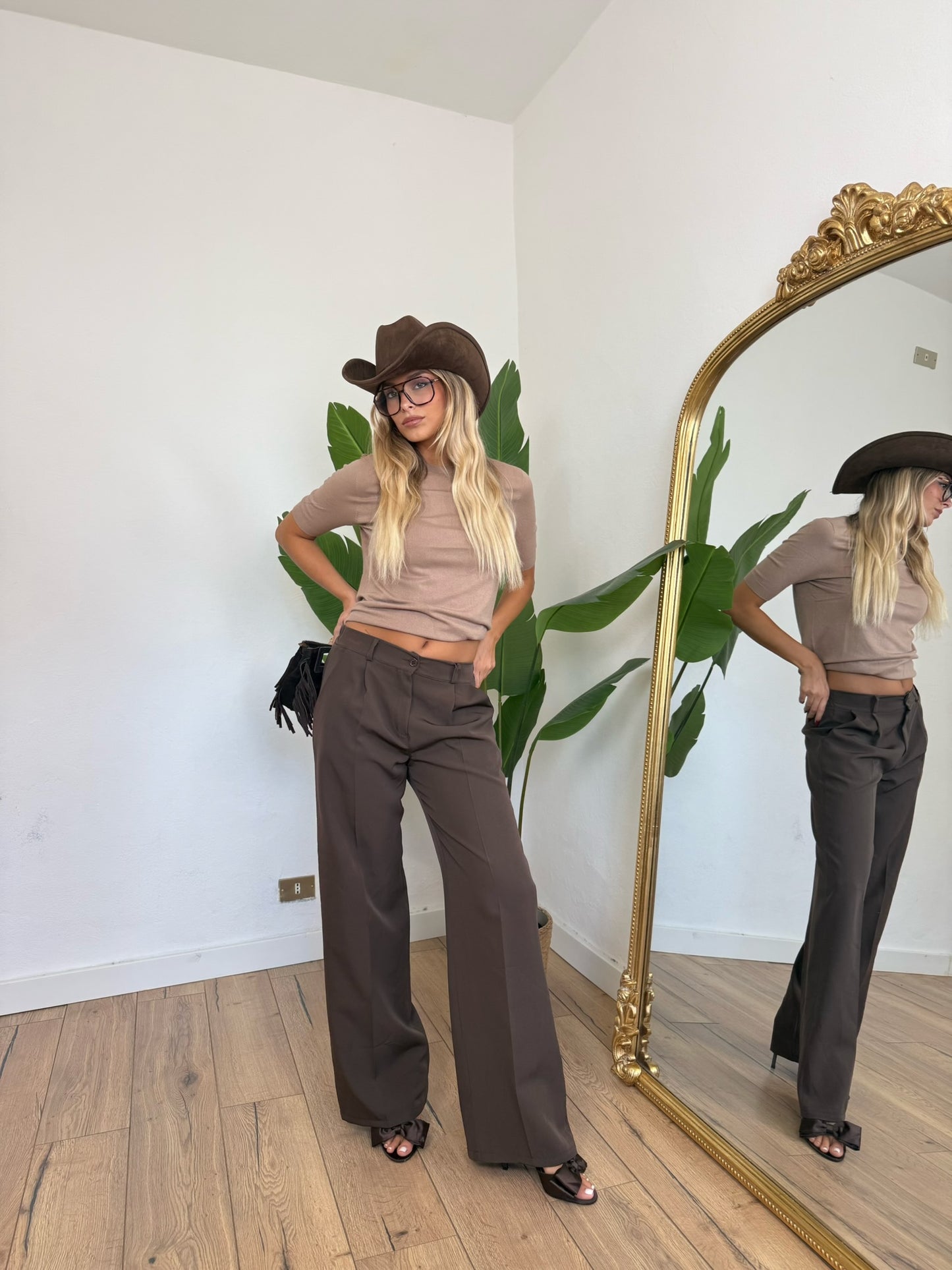 Pantalone Downtown Marrone