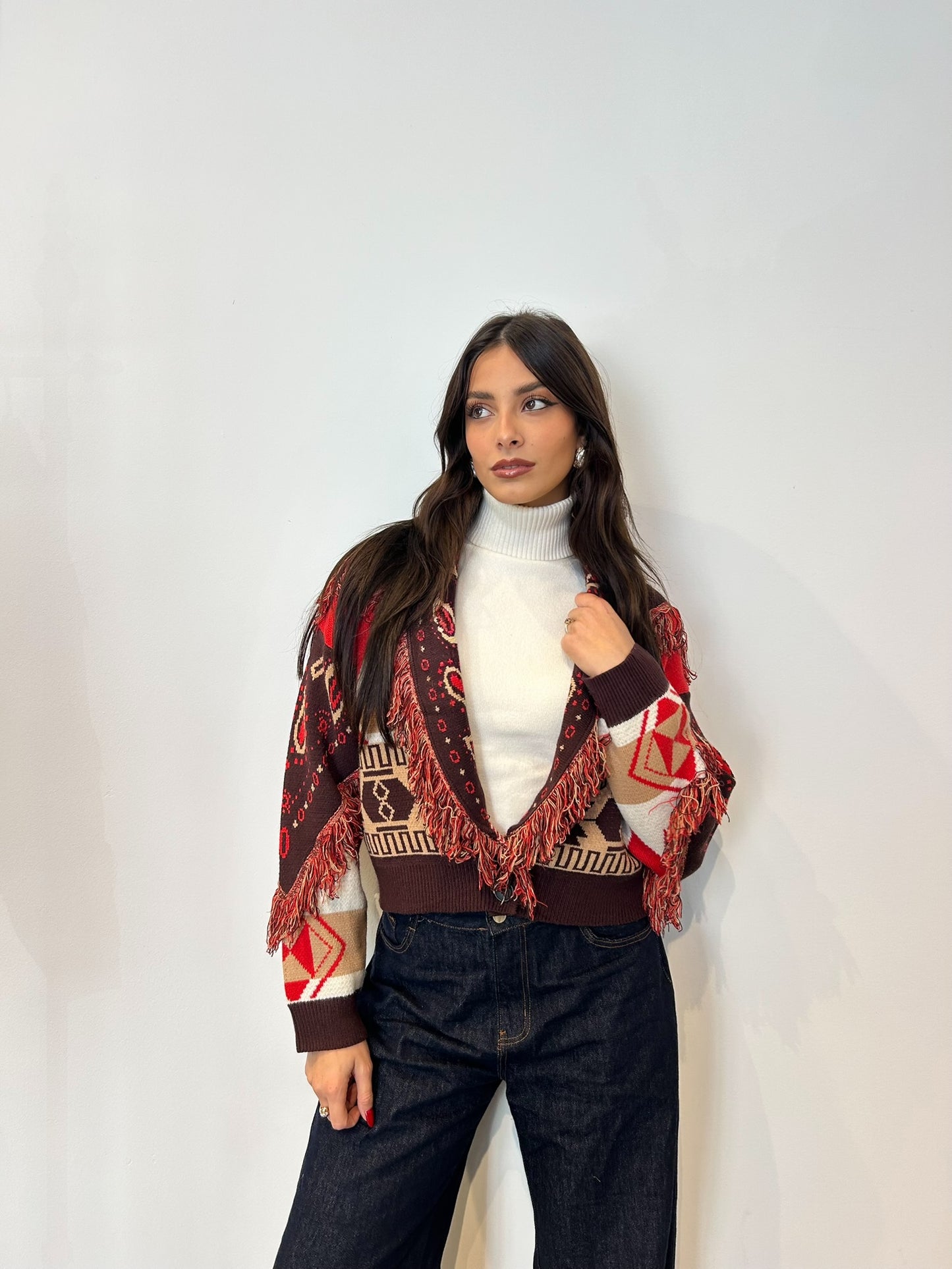 Pre order cardigan Tokyo corto rosso