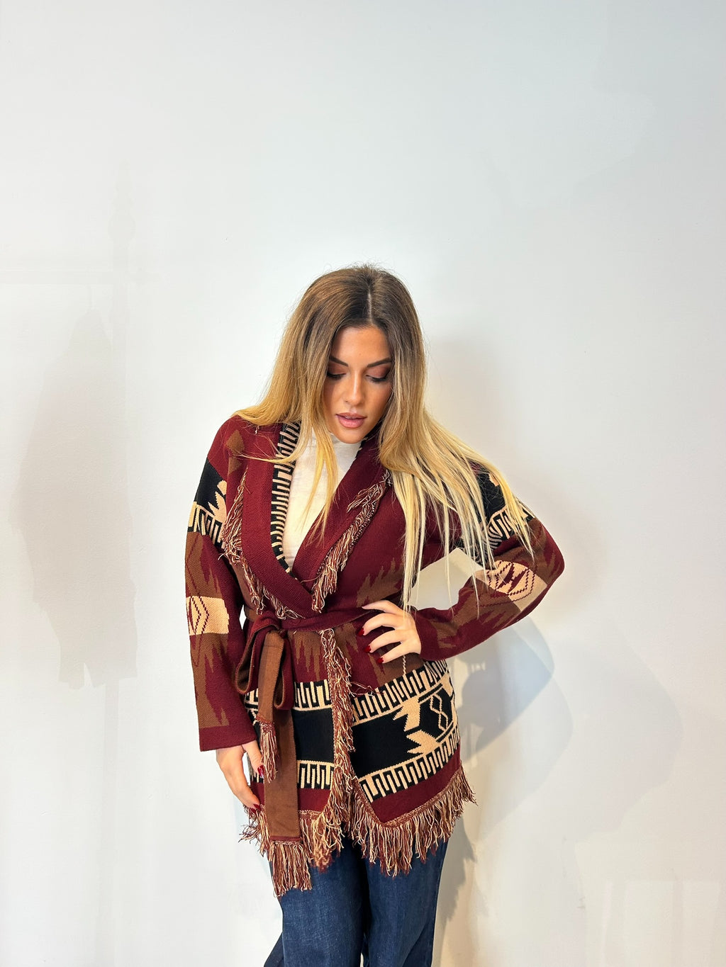 Pre order cardigan Madrid marrone