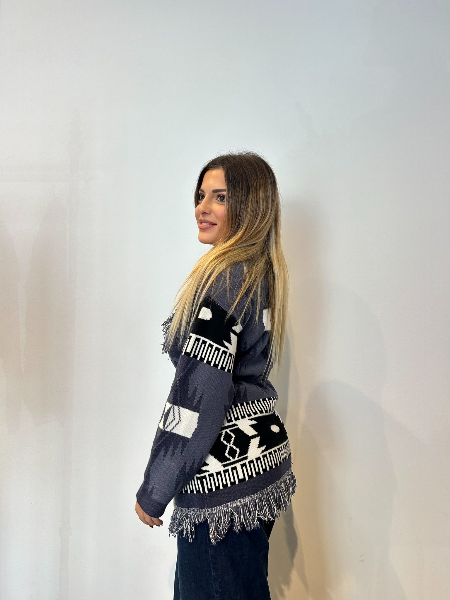 Pre order cardigan Madrid blu