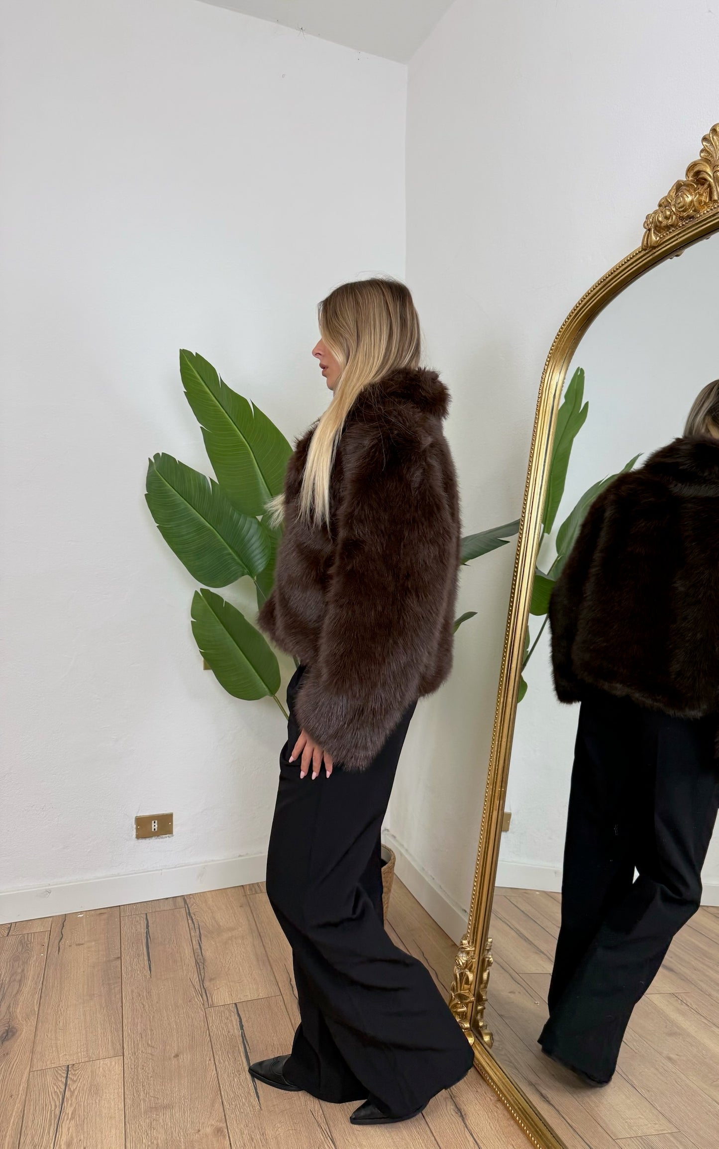 Pelliccia Courmayeur marrone