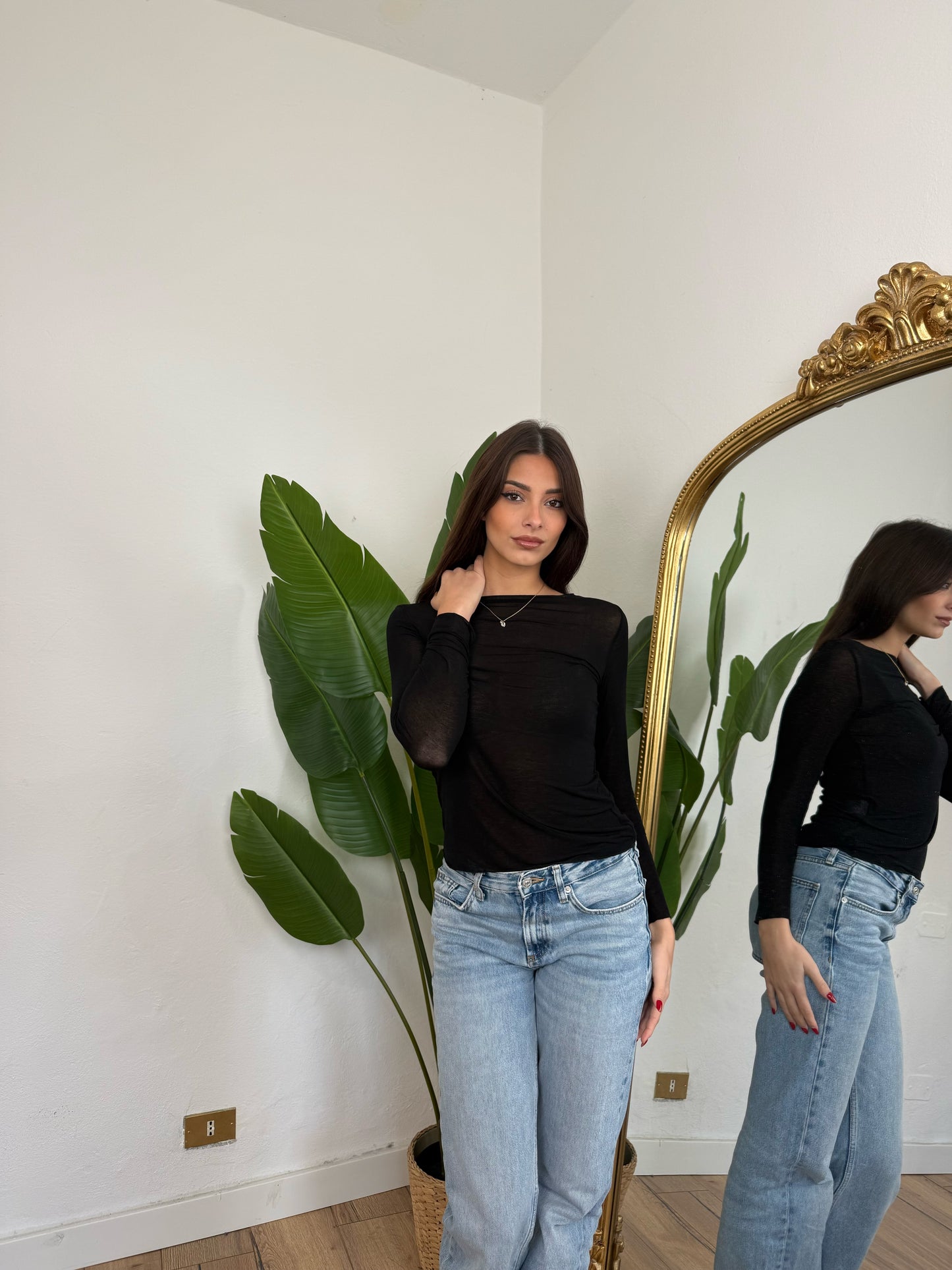 Maglia cashmere nera