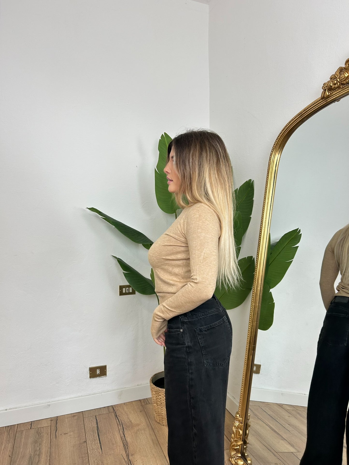 Pullover Ludovica cammello