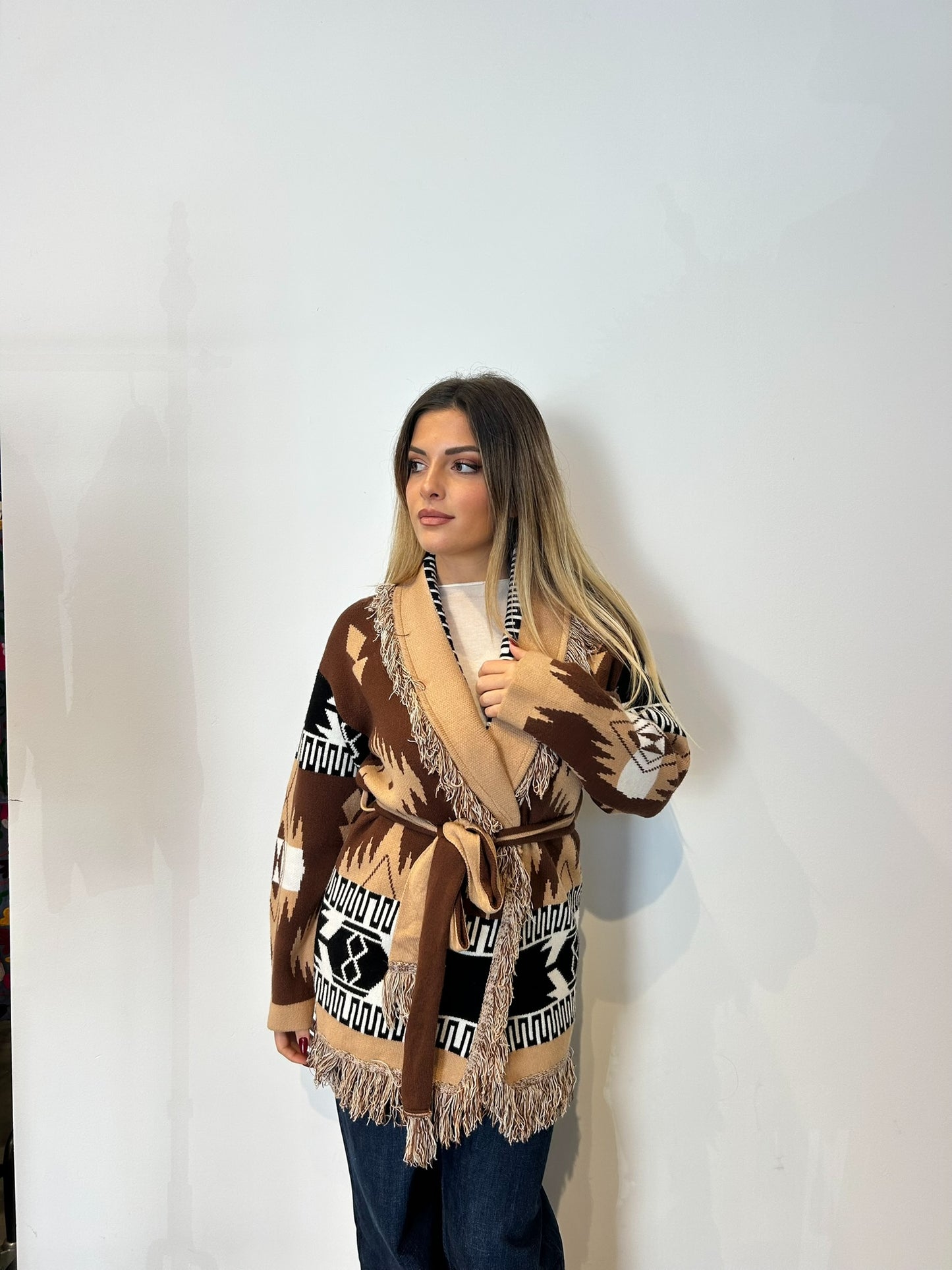 Pre order Cardigan Madrid cammello