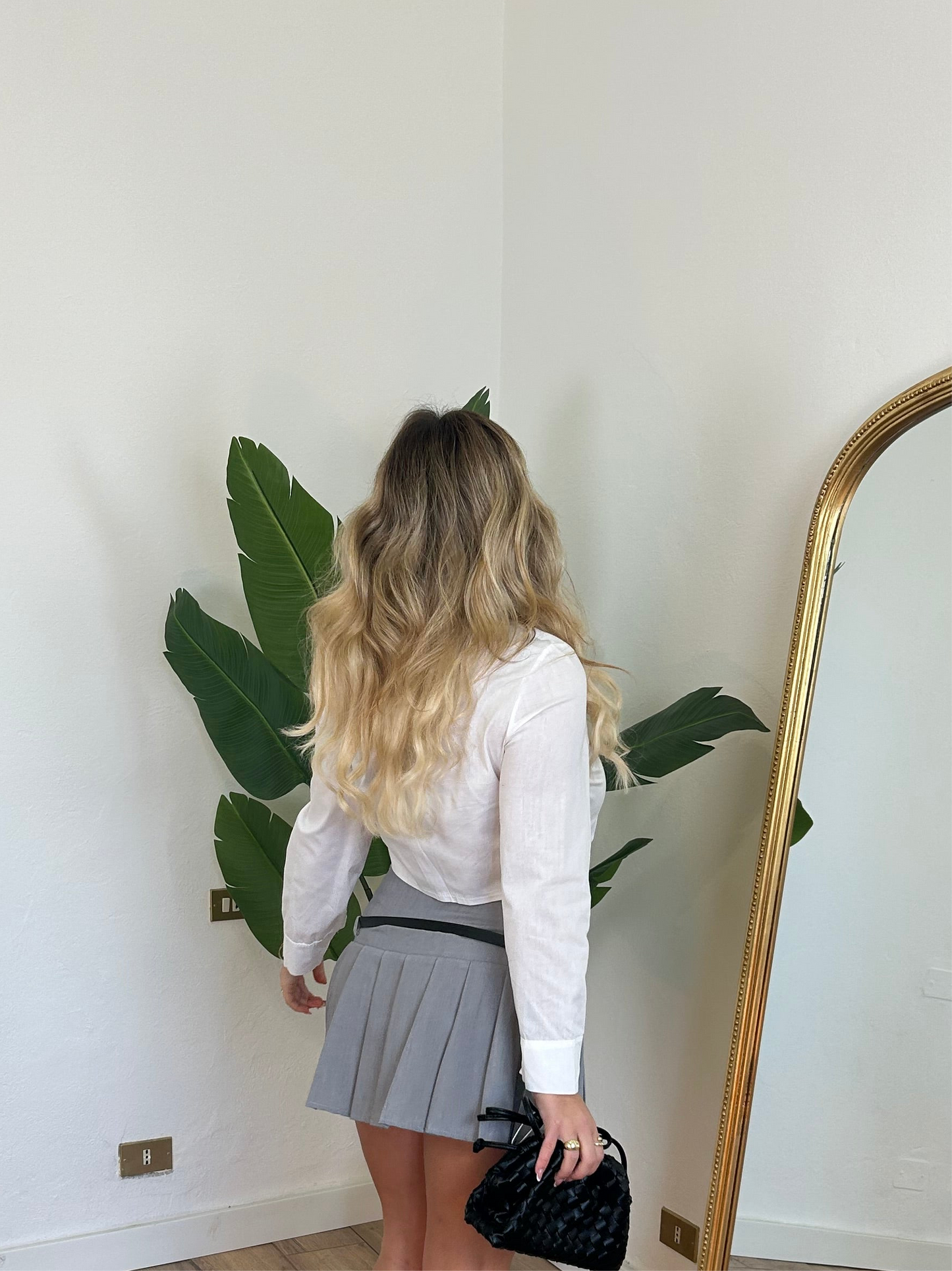 Camicia Crop Bianca