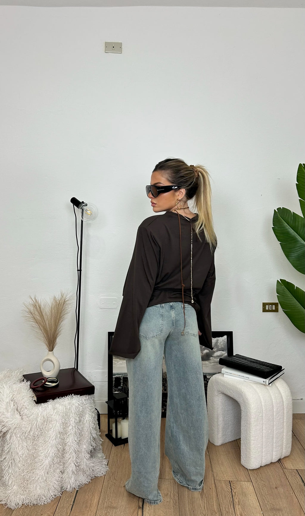 Maglia OVERSIZE - marrone