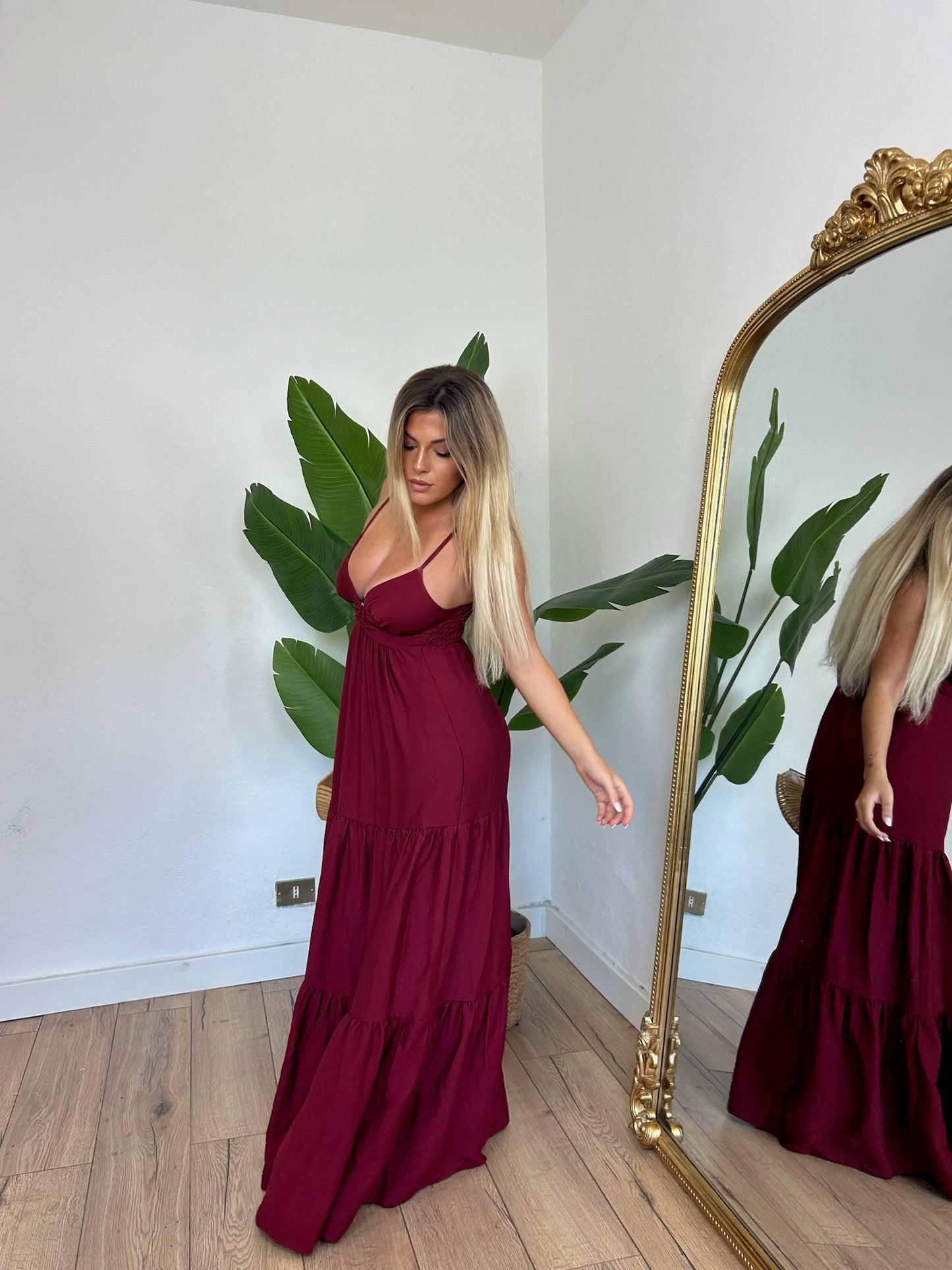 Abito Brisa bordeaux