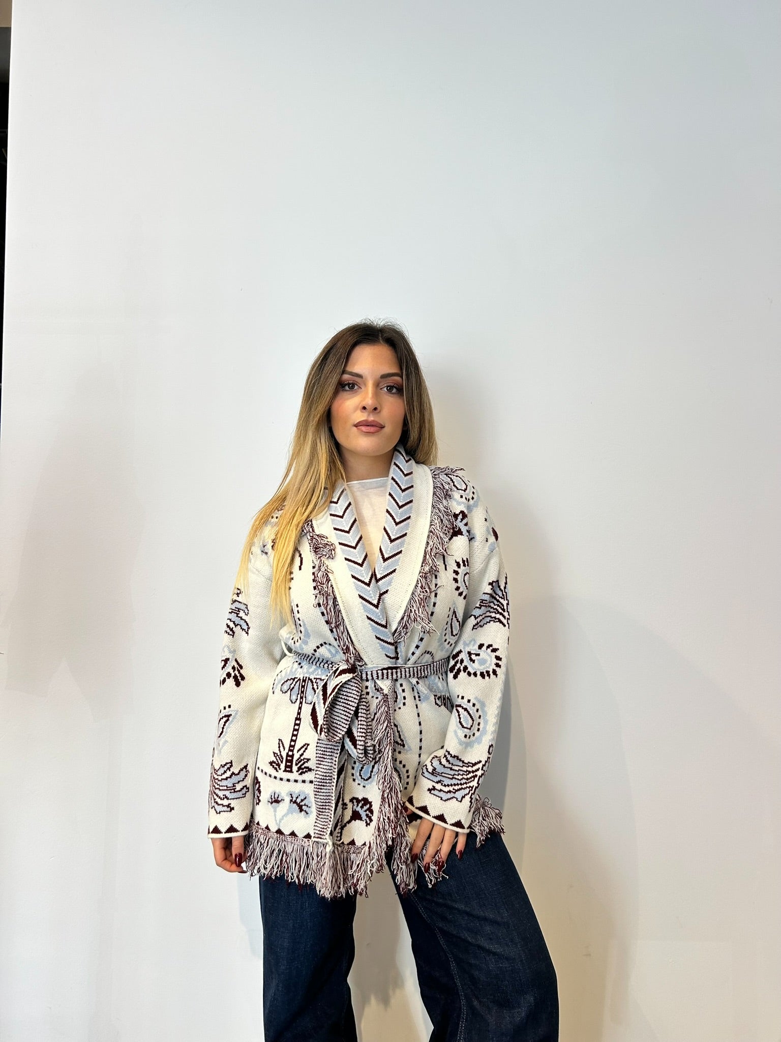 Pre order cardigan Cervinia panna