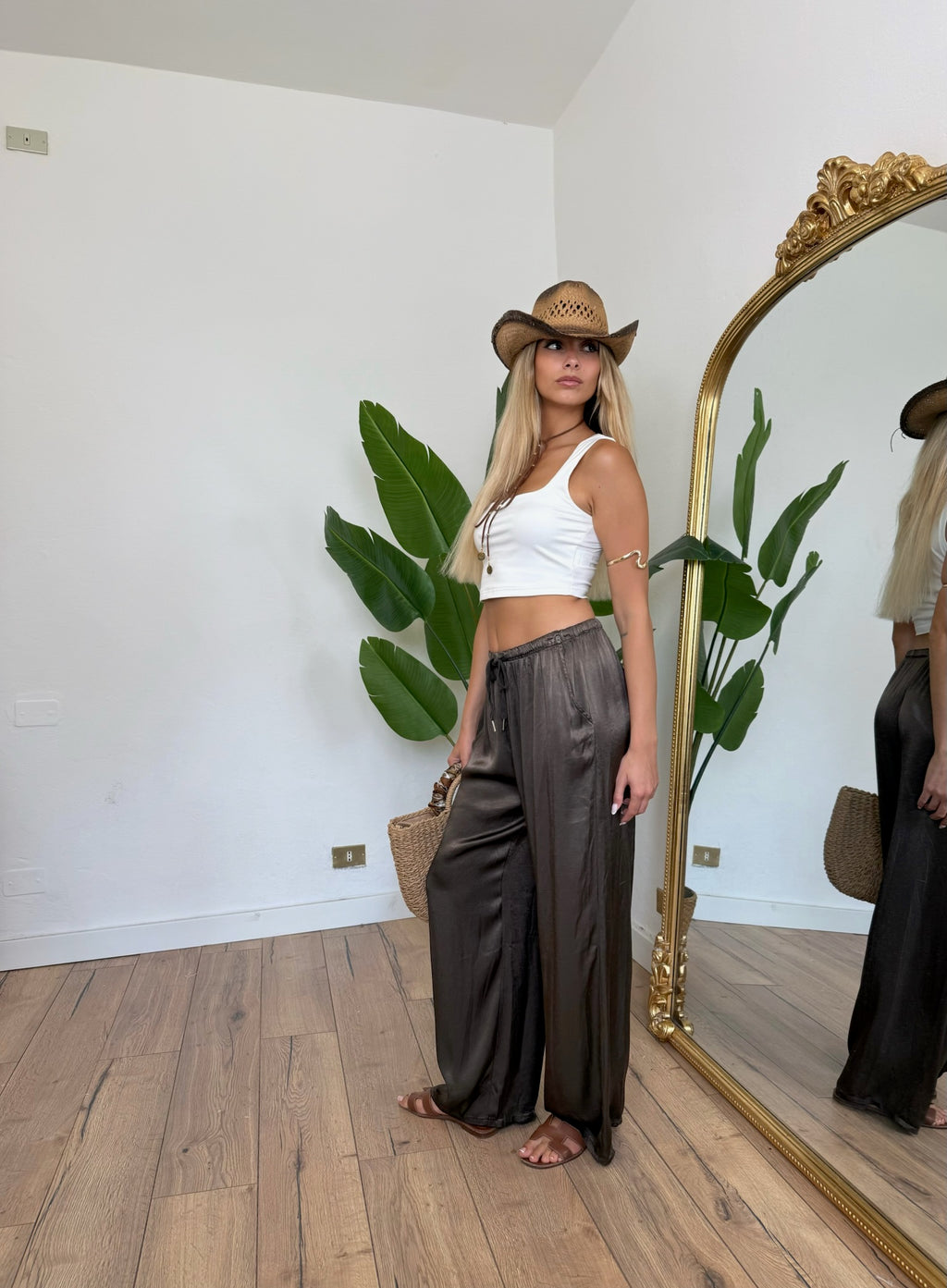 Pantalone Raso brown