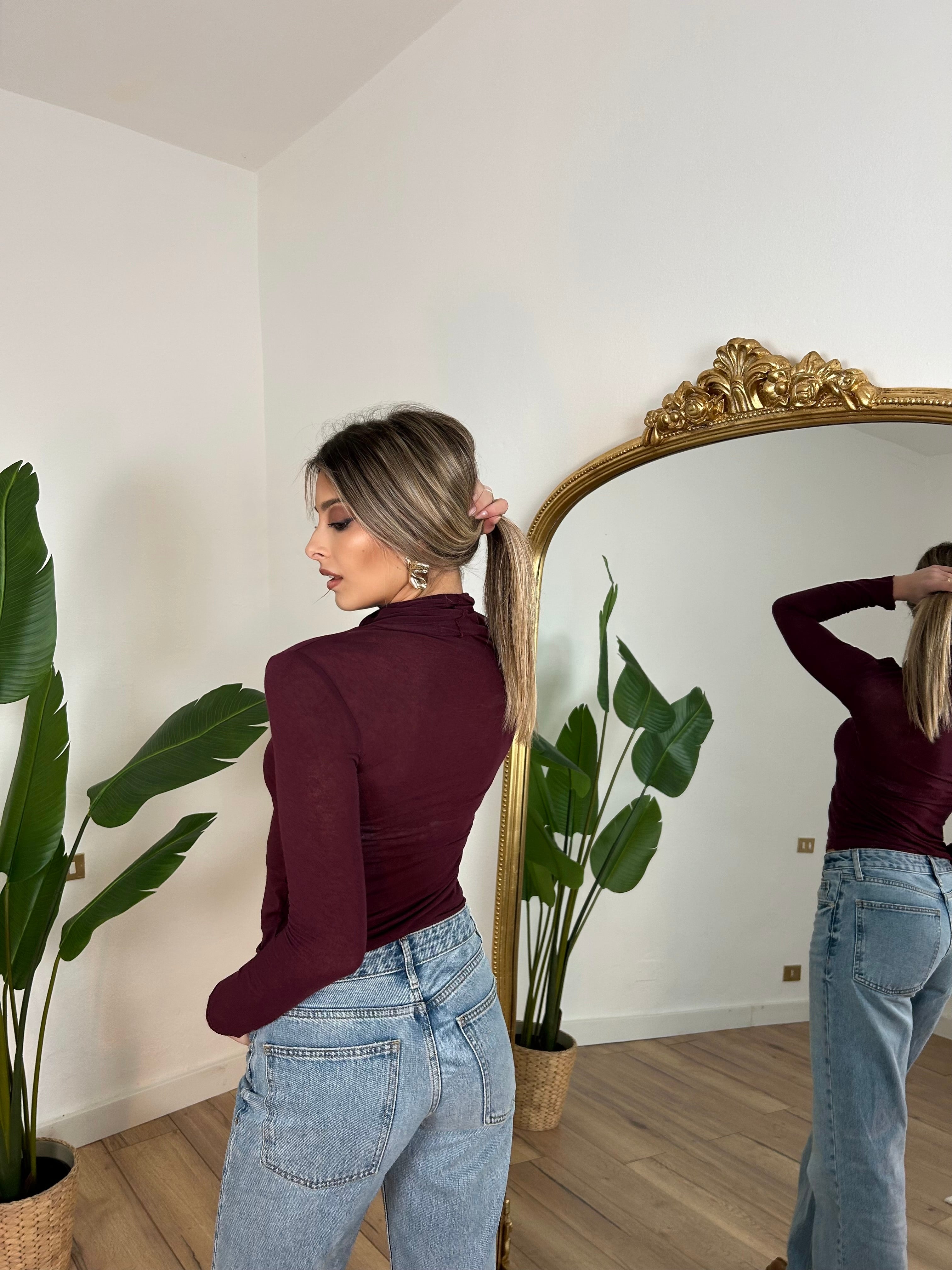 Maglia cashmere Bordeaux