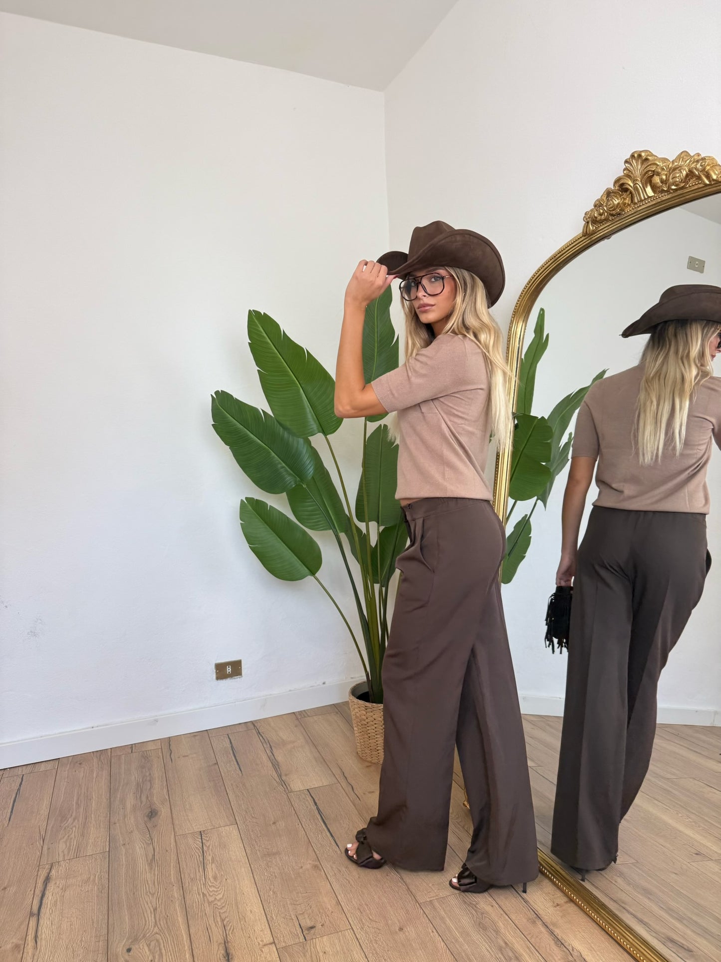 Pantalone Downtown Marrone