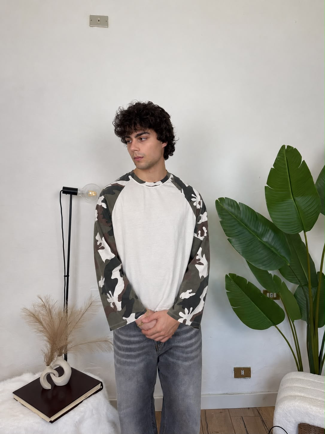 Longsleeve Baseball - camouflage