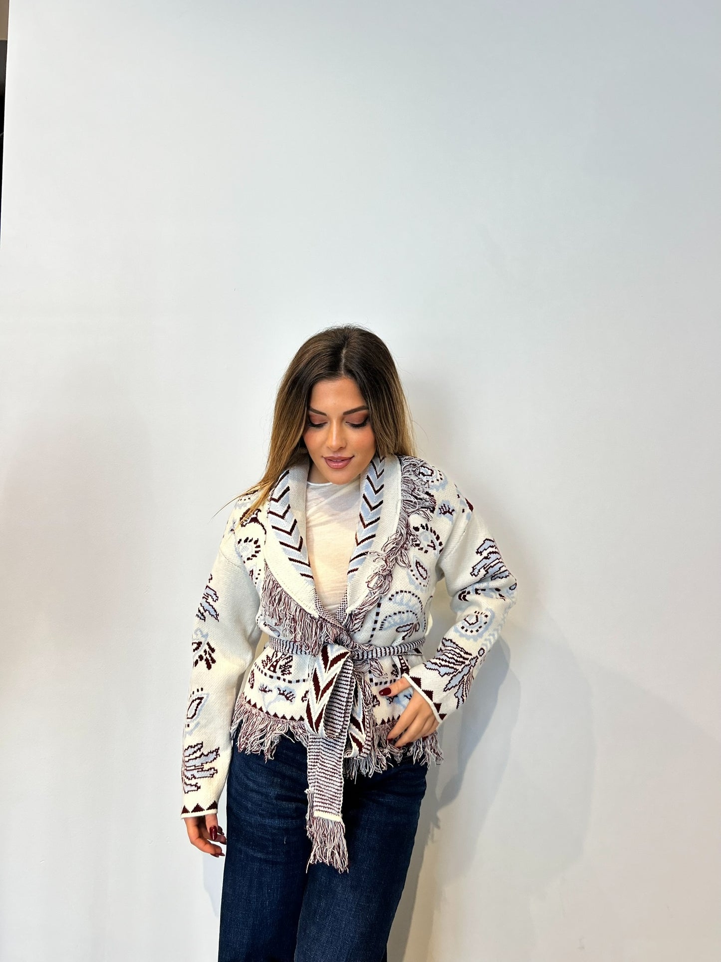 Pre order cardigan Cervinia corto panna