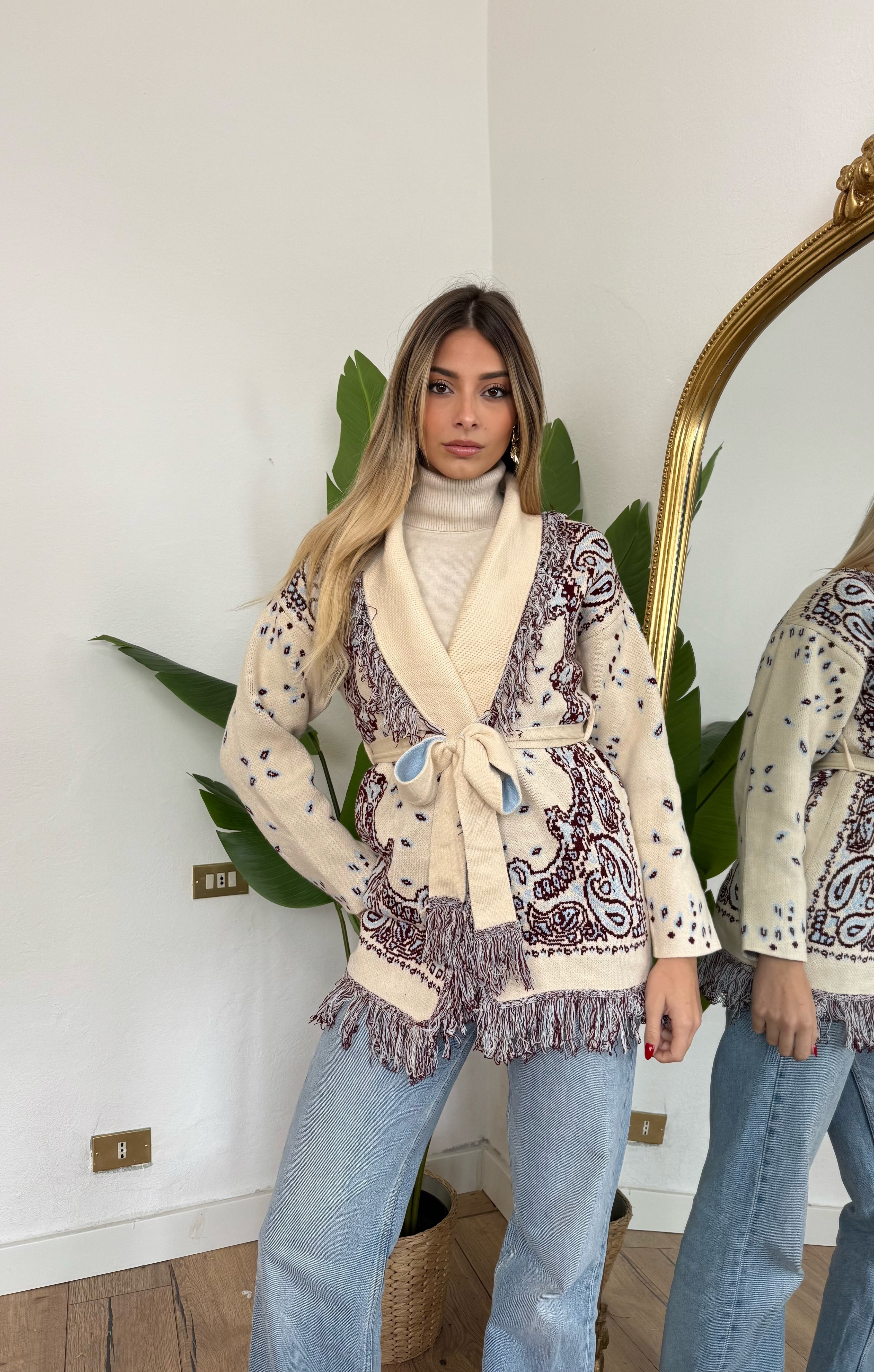 Pre-order Cardigan St.Moritz Panna