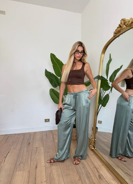 Pantalone Raso green