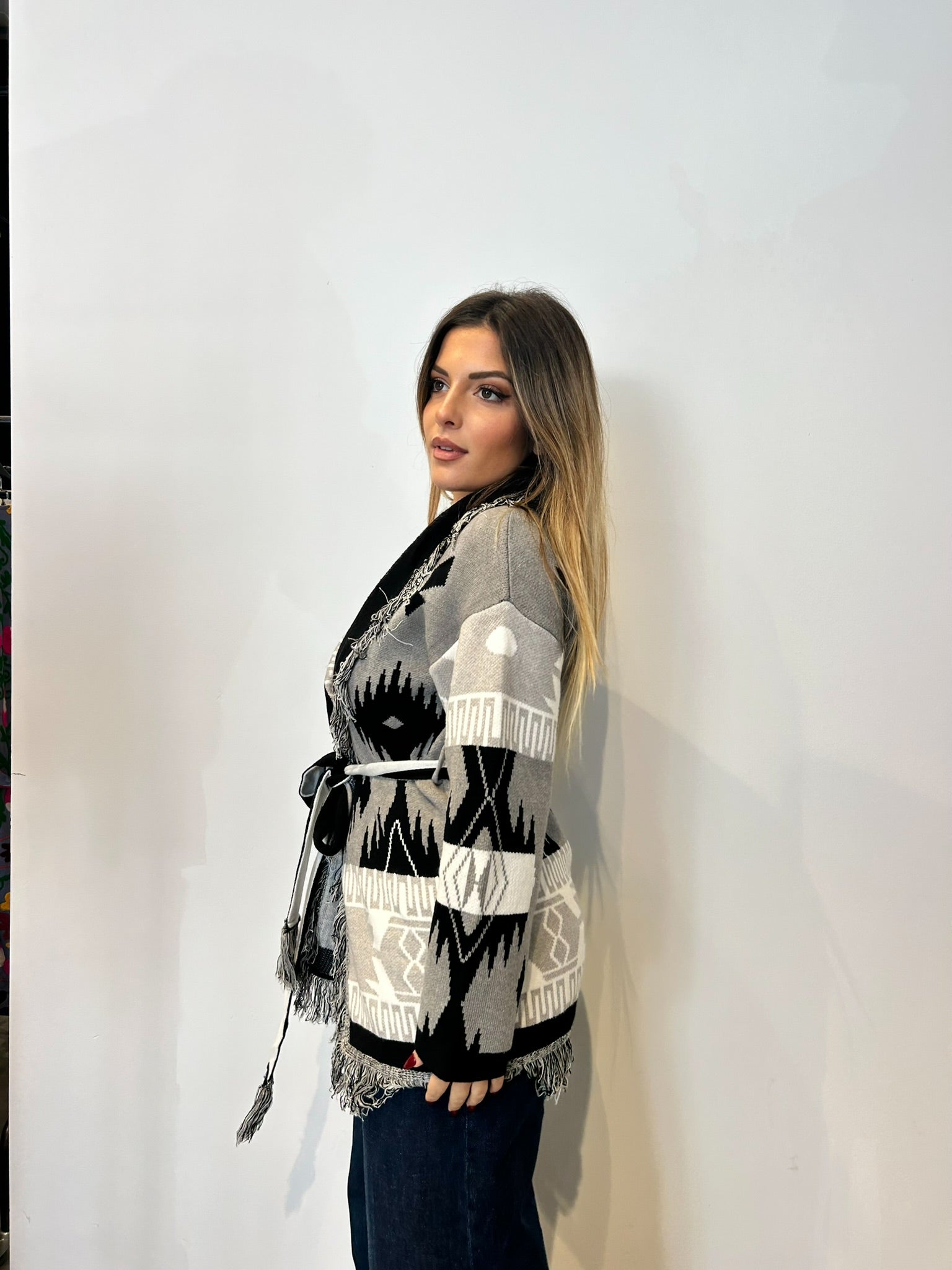 Pre order cardigan Madrid grigio