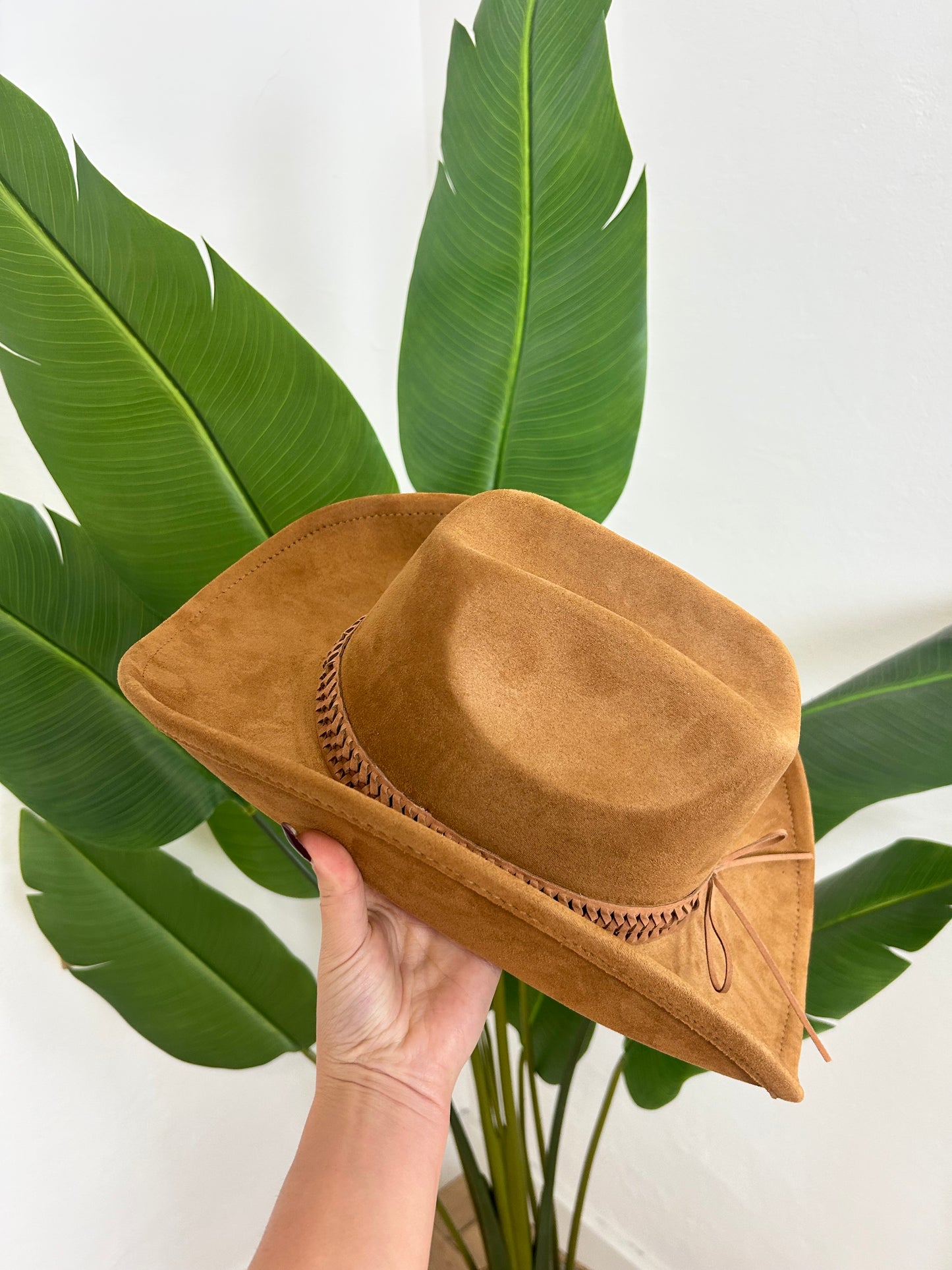 Cappello cowboy invernale cammello