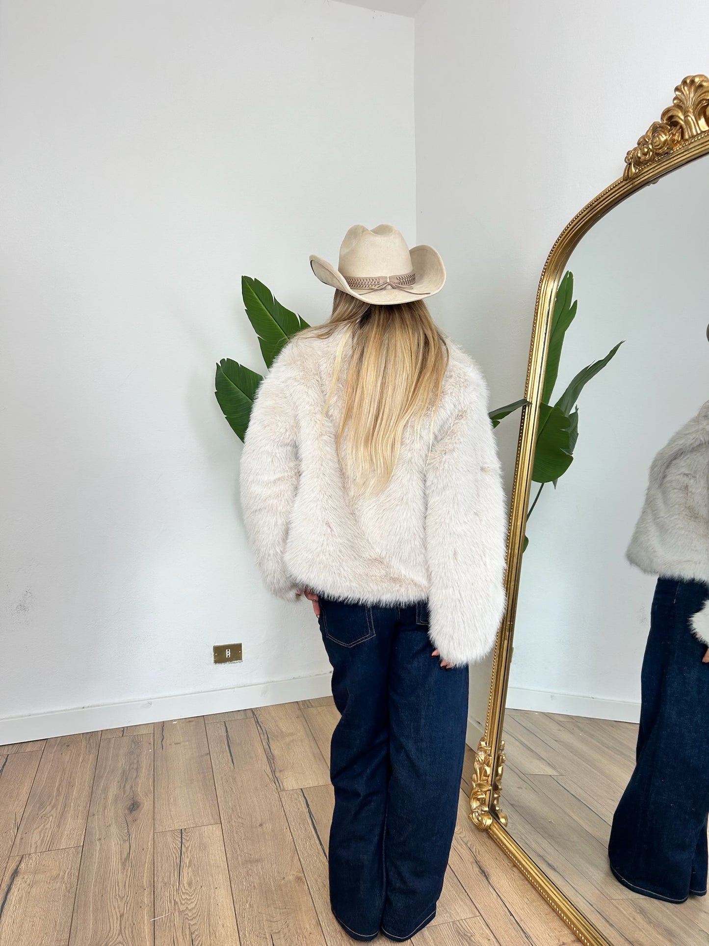 Pelliccia Courmayeur beige