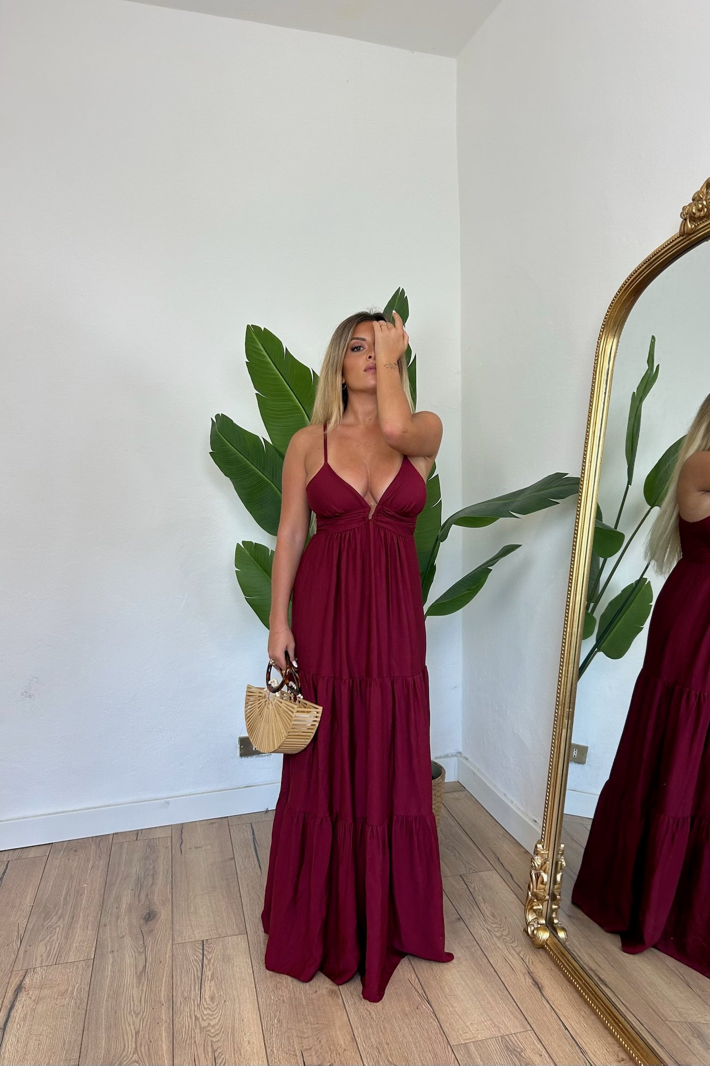Abito Brisa bordeaux