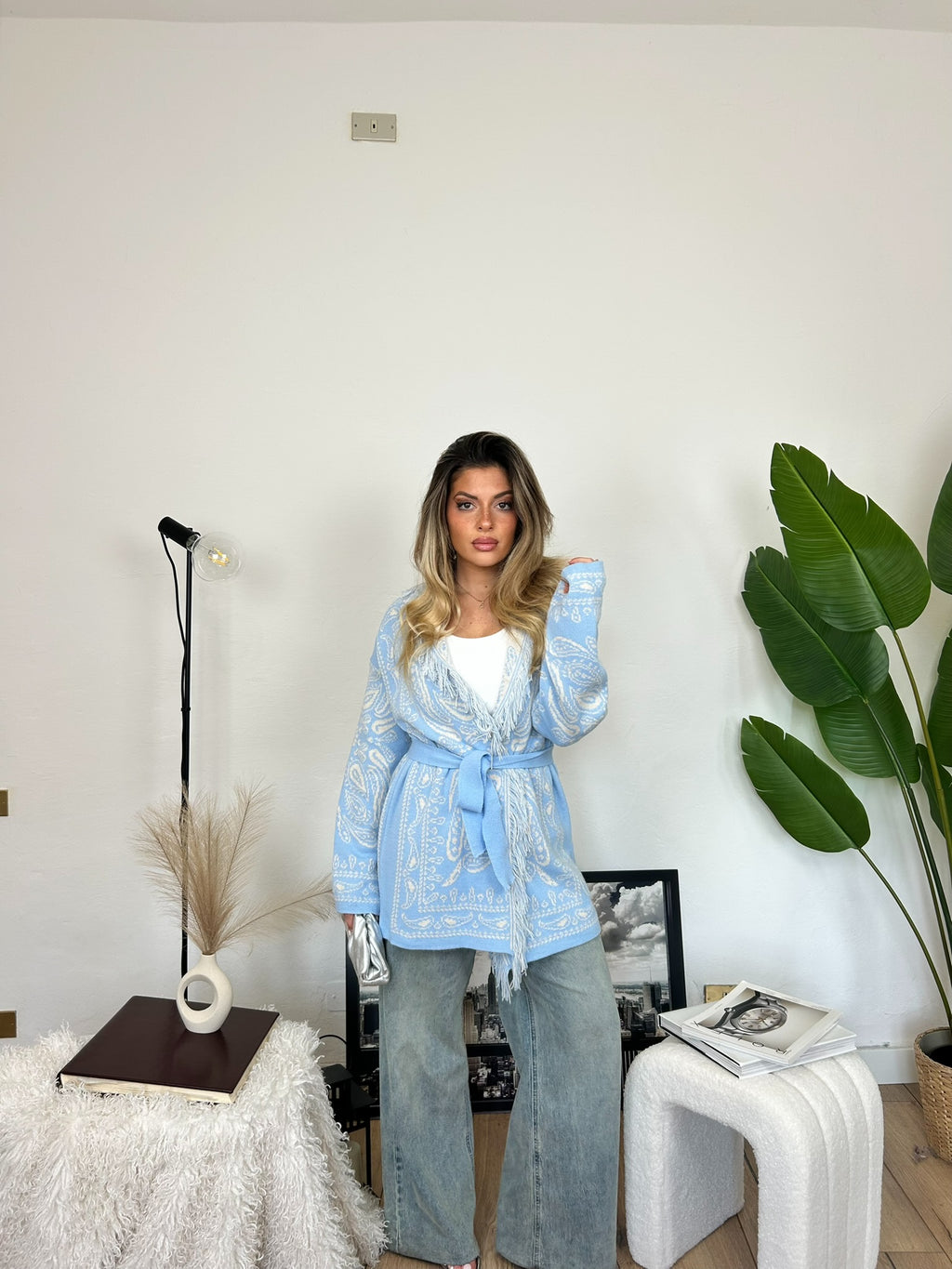 Cardigan MEXICO - Celeste