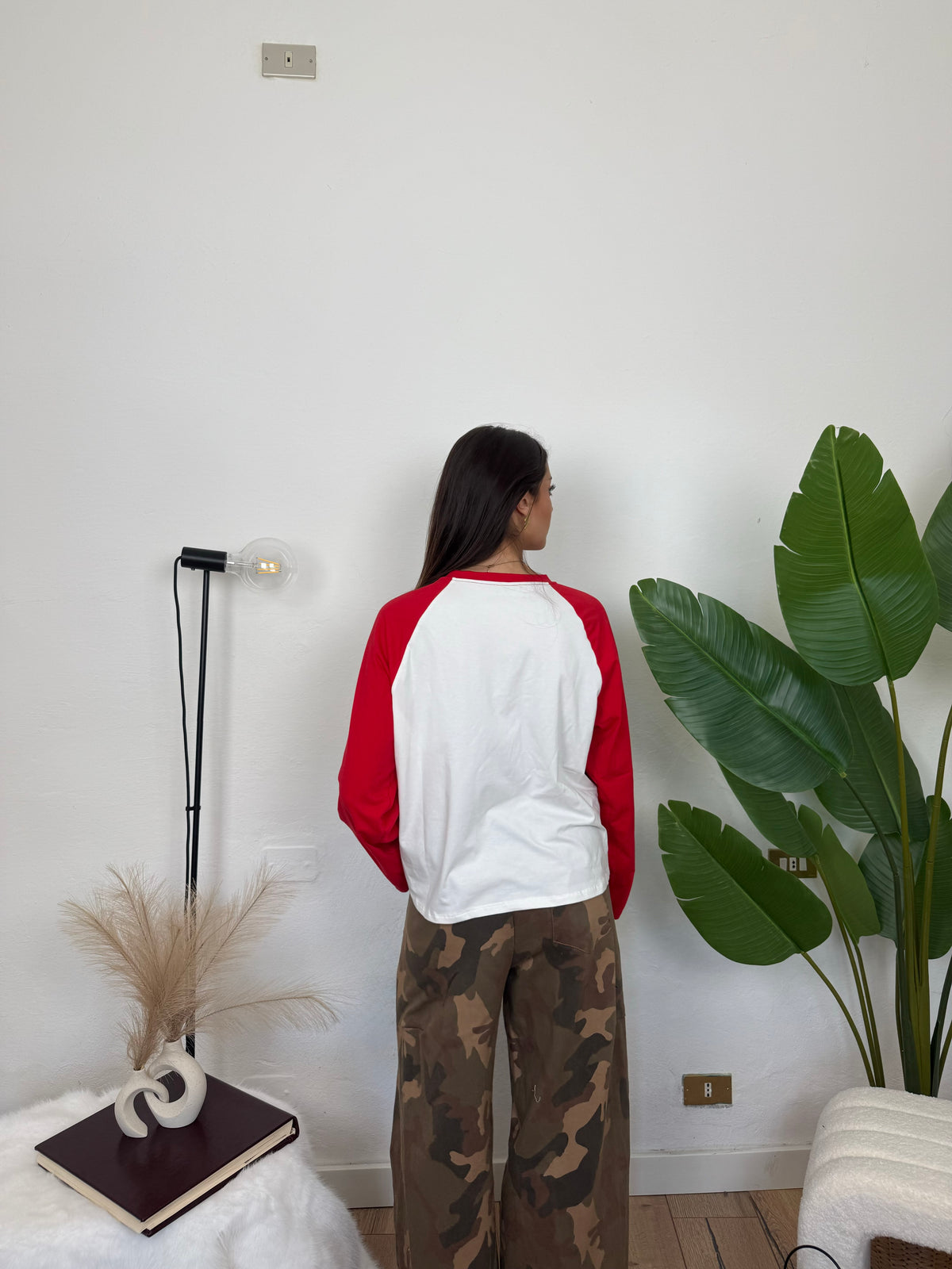 Longsleeve Baseball - rossa
