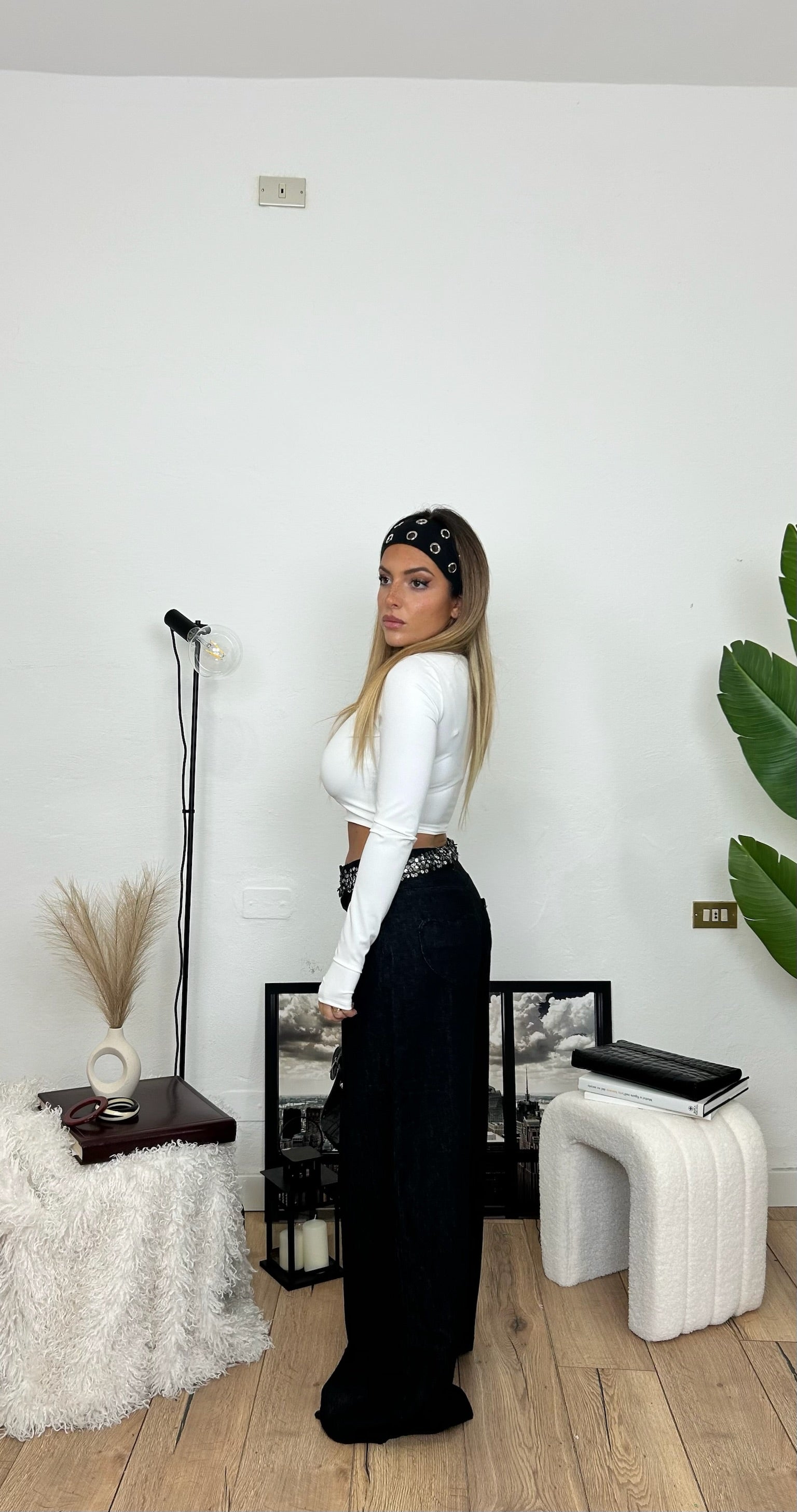 Top PRISCILLA - bianco