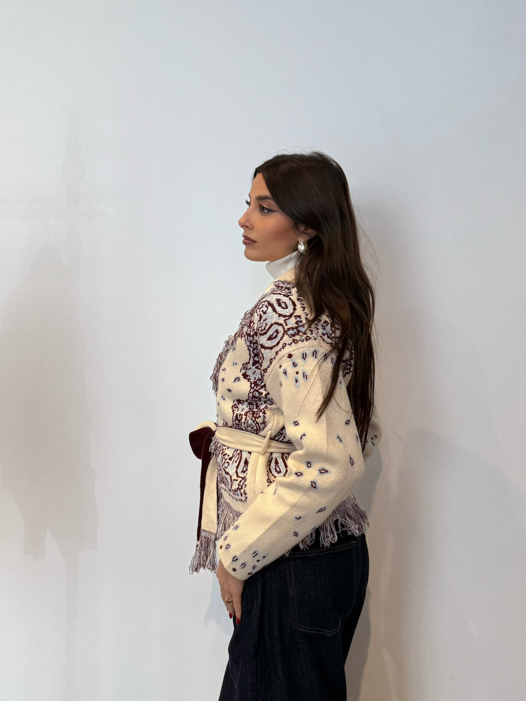 Pre order Cardigan St.Moritz corto panna