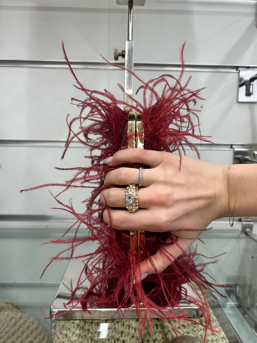 Pochette LUXURY - bordeaux