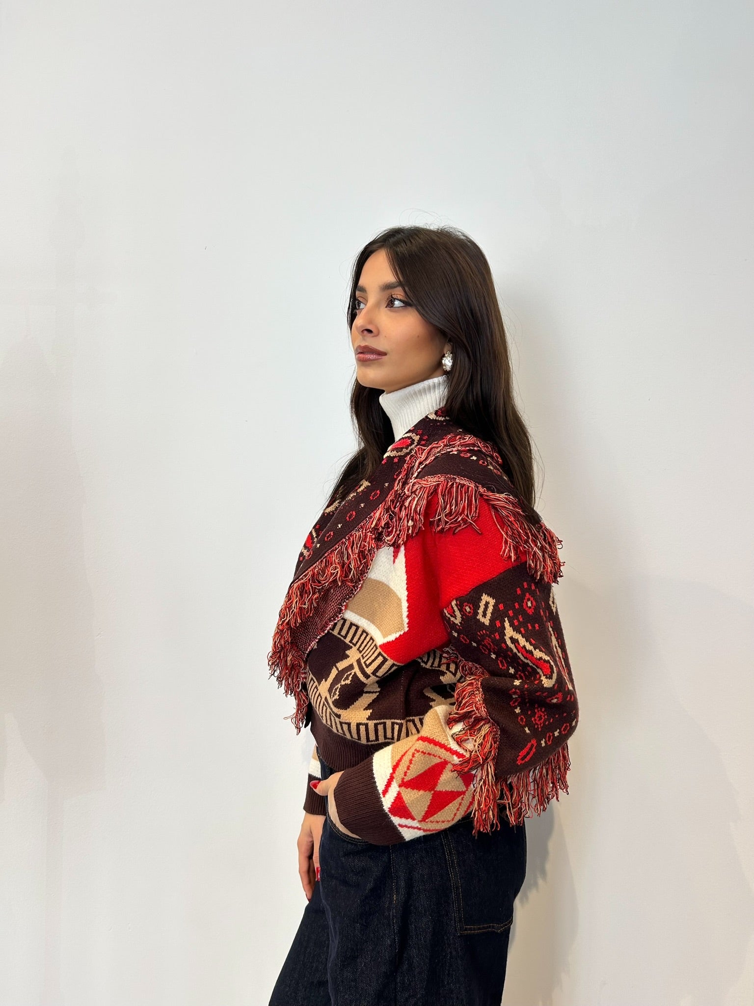 Pre order cardigan Tokyo corto rosso