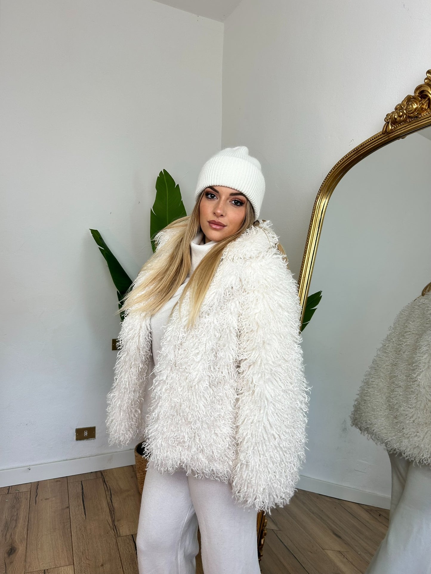 Eco Pelliccia Mongolia white