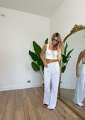 Pantalone everyday Lino bianco