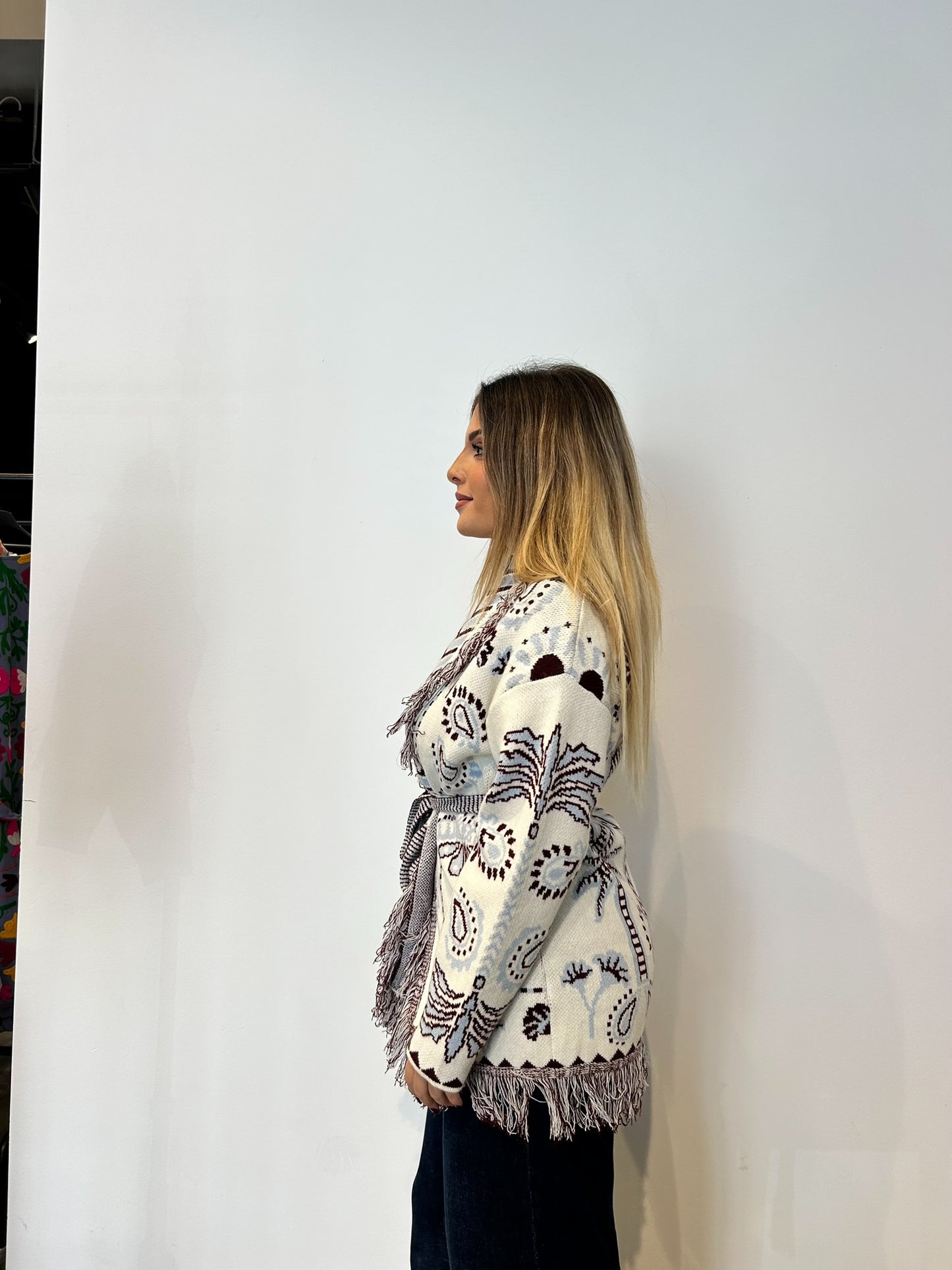 Pre order cardigan Cervinia panna