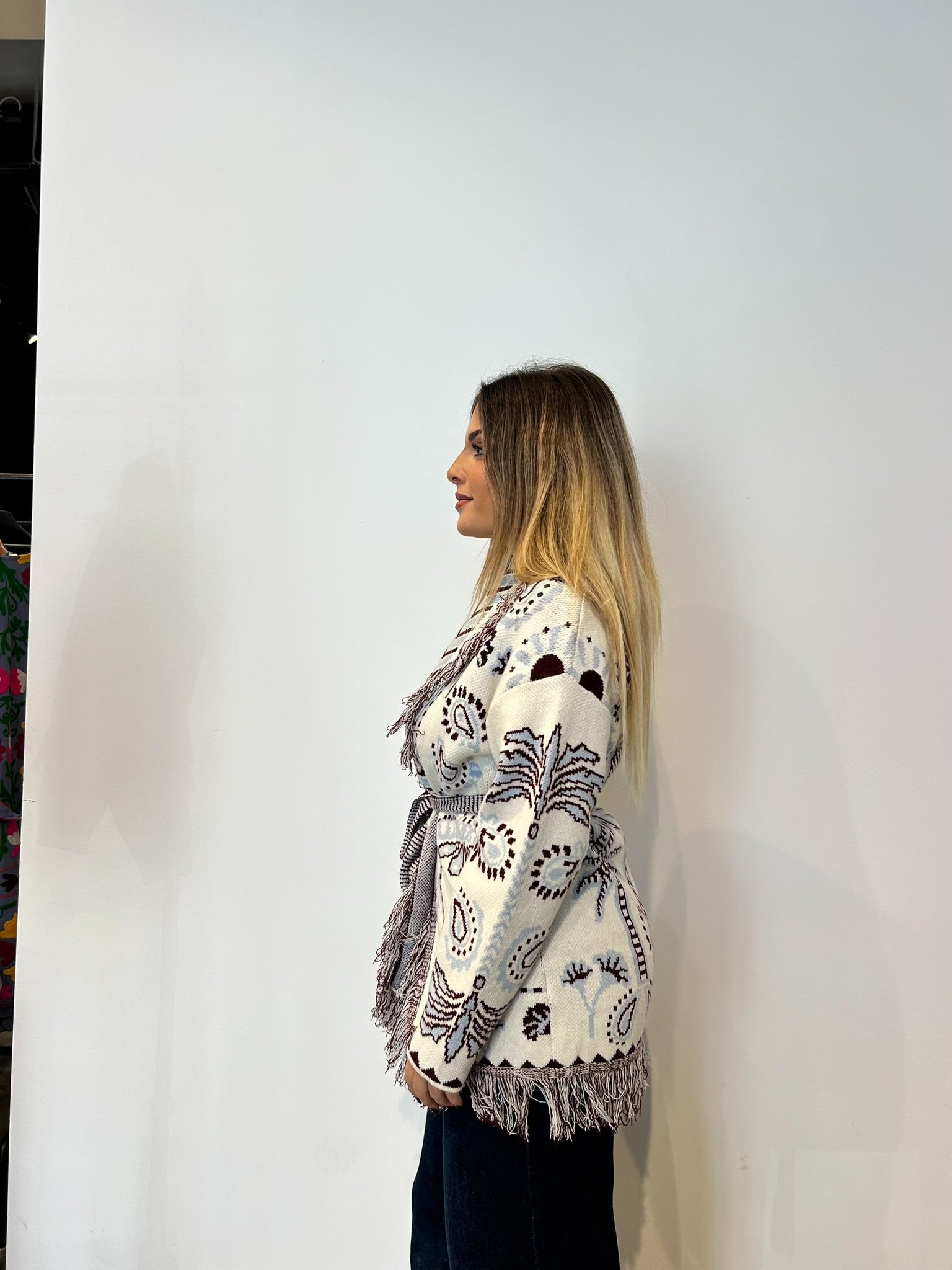 Pre order cardigan Cervinia panna