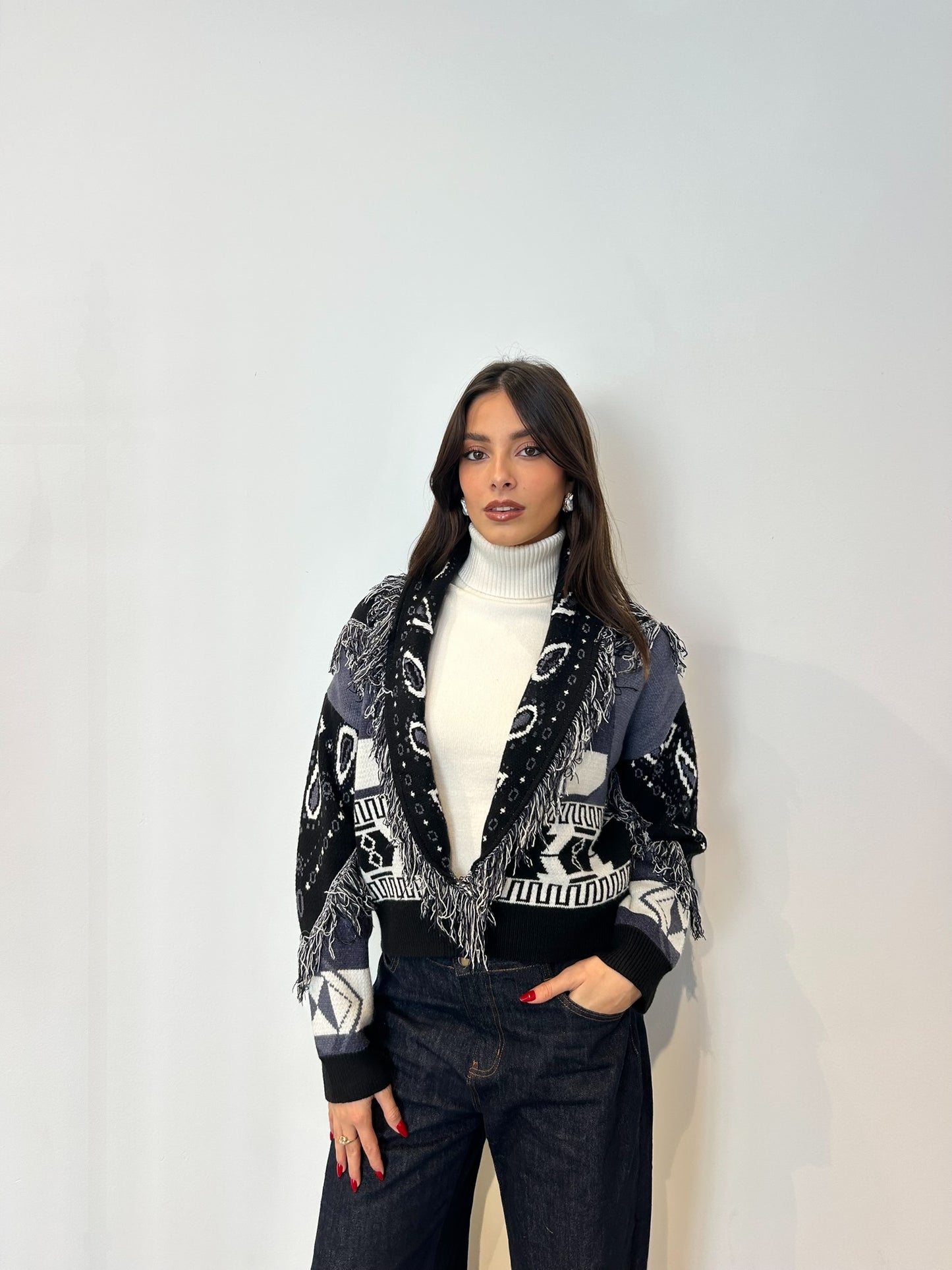 Pre order cardigan Tokyo corto blu