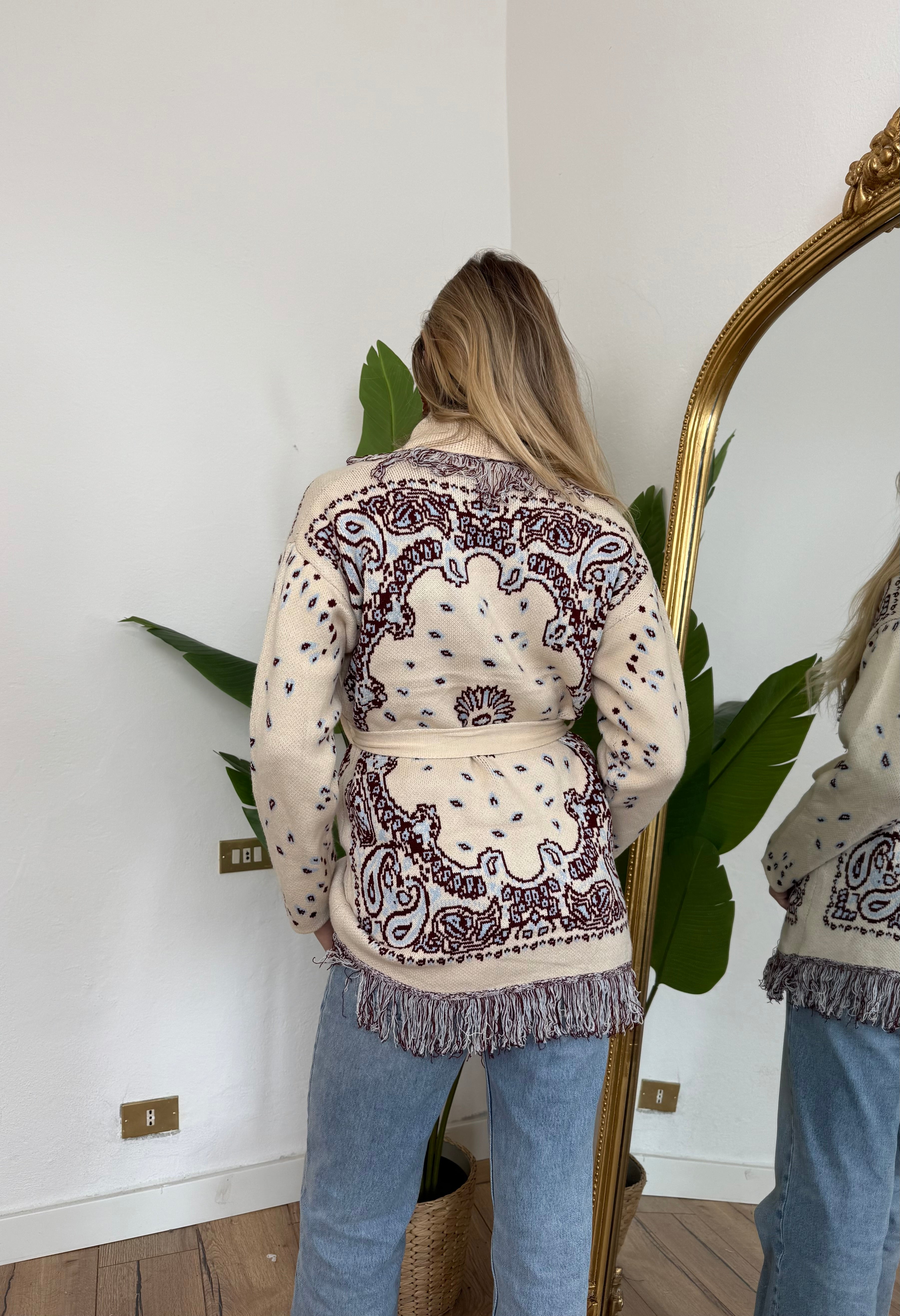 Pre-order Cardigan St.Moritz Panna