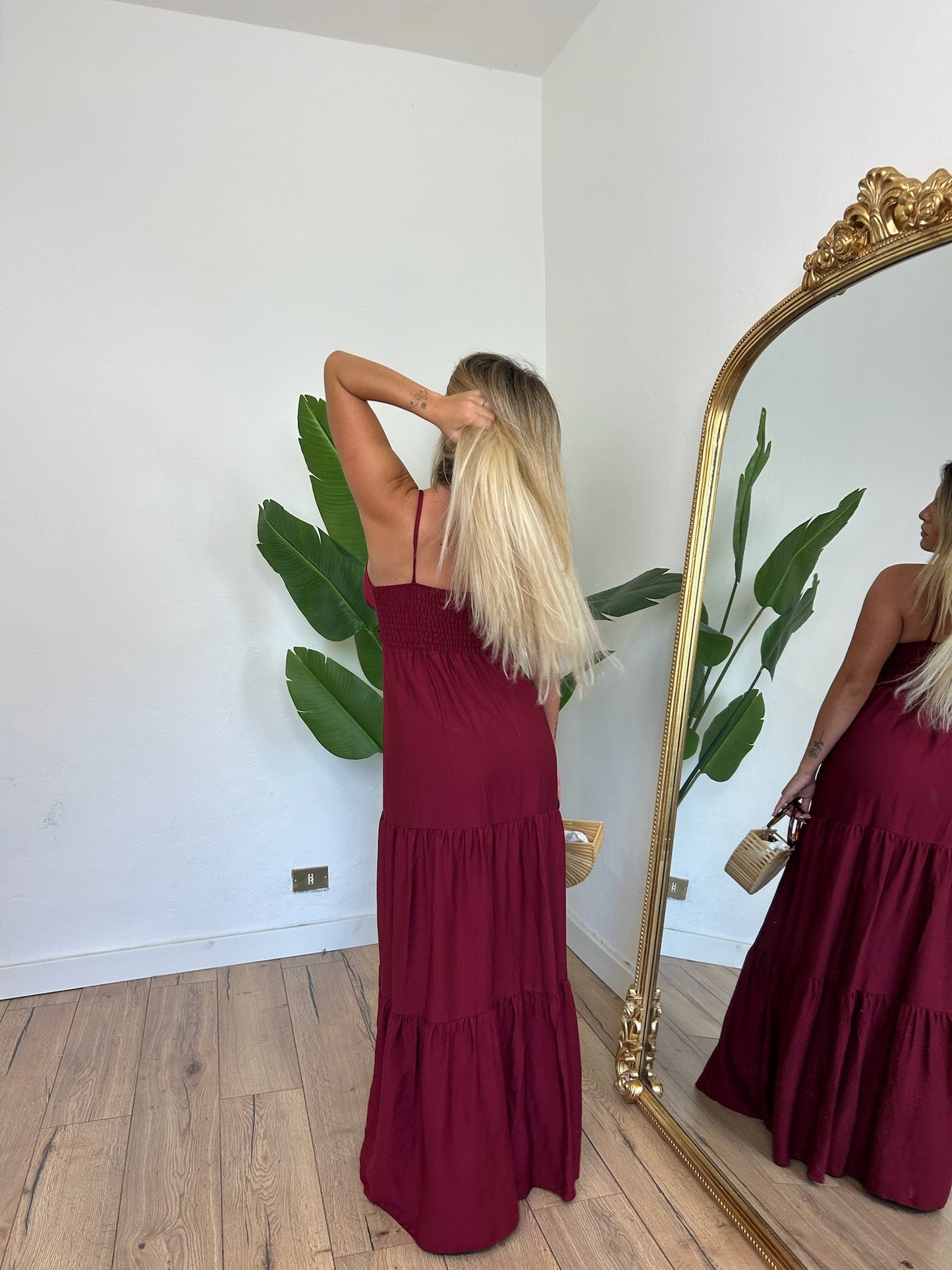 Abito Brisa bordeaux