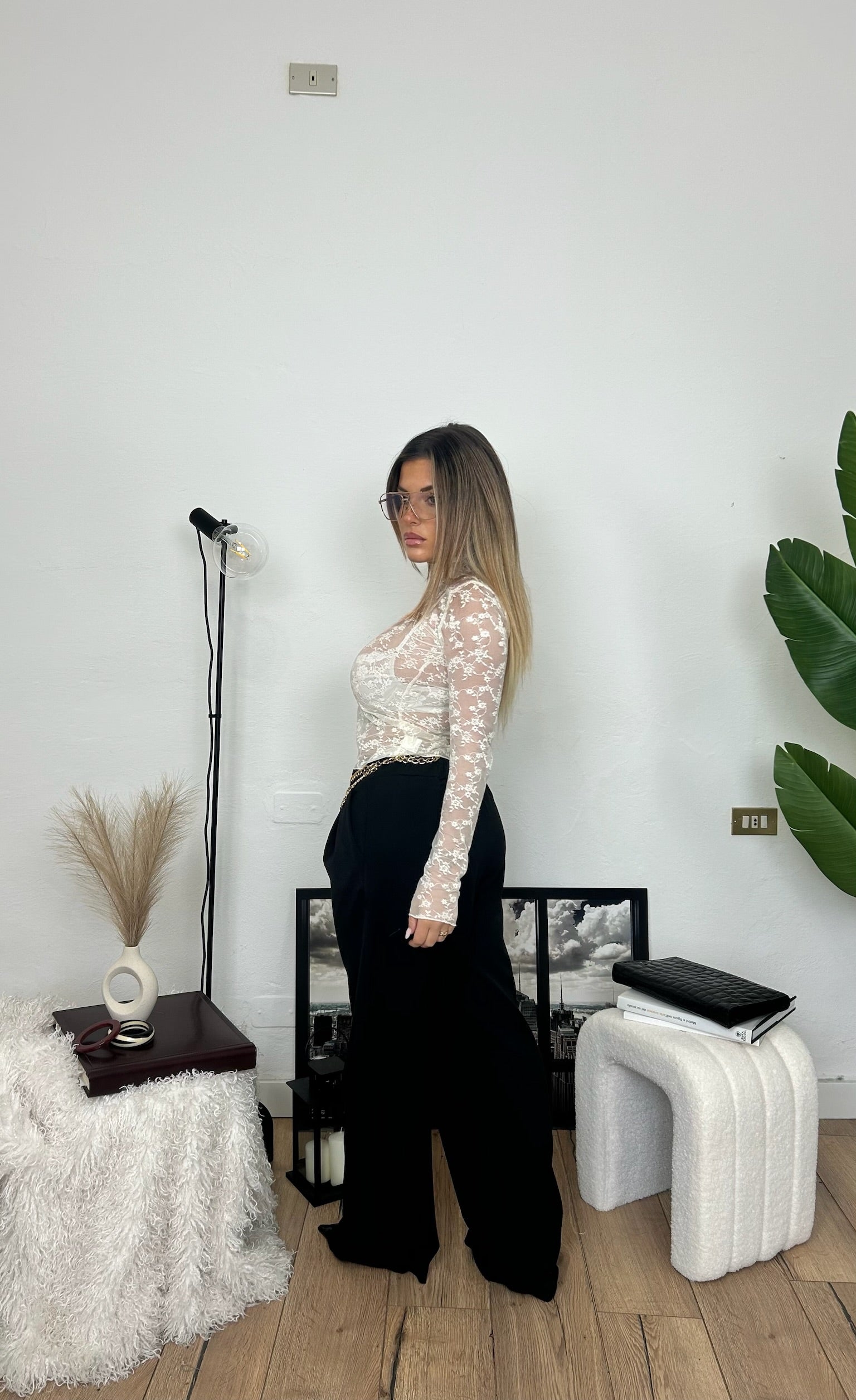 Maglia LACE - bianca