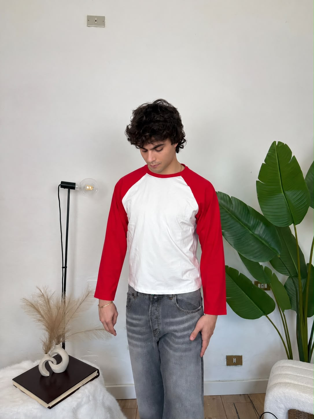 Longsleeve Baseball - rossa