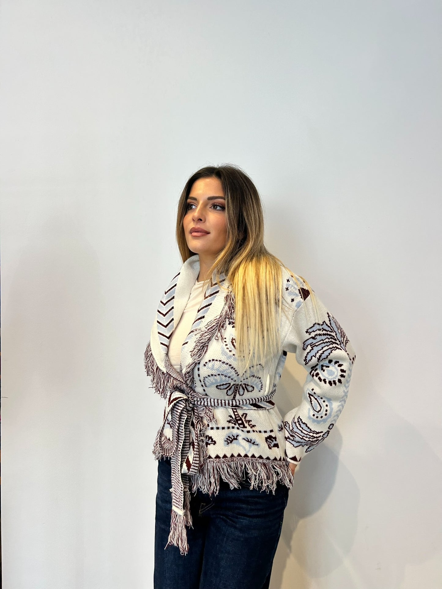 Pre order cardigan Cervinia corto panna