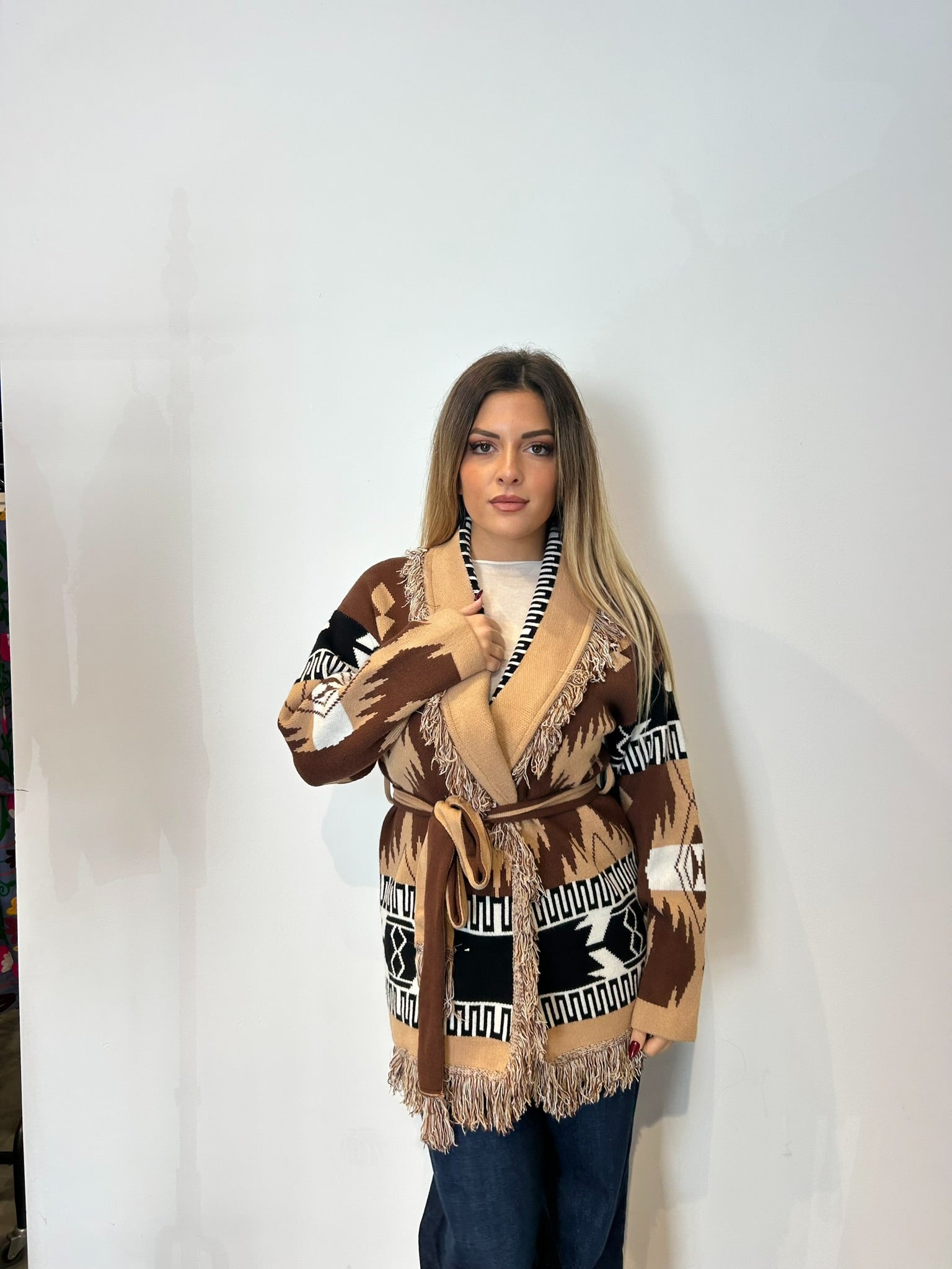 Pre order Cardigan Madrid cammello