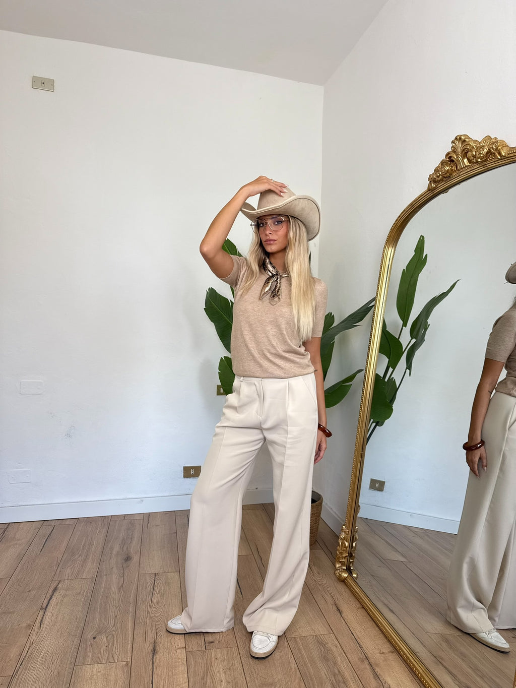 Pantalone Downtown Beige