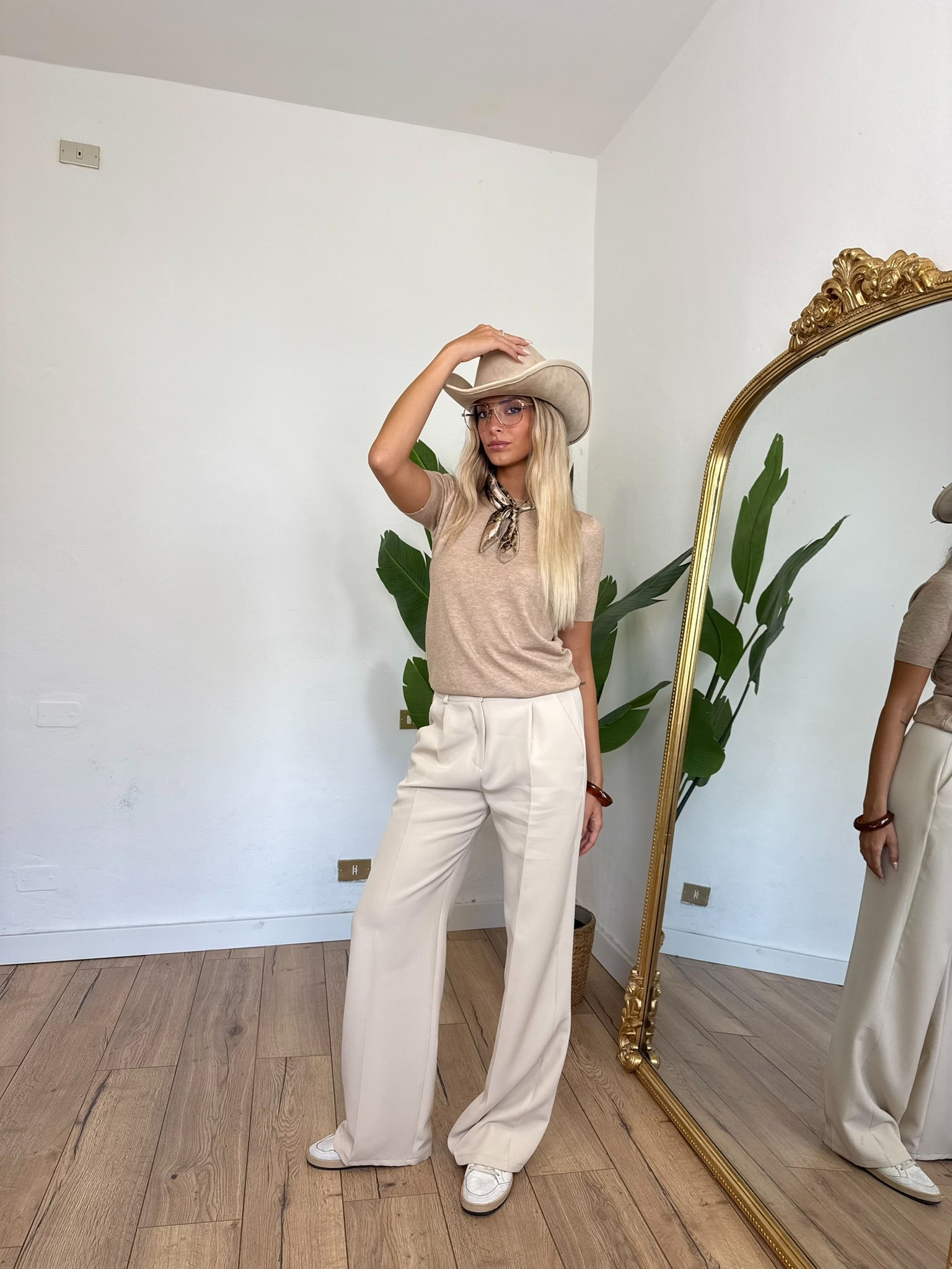 Pantalone Downtown Beige