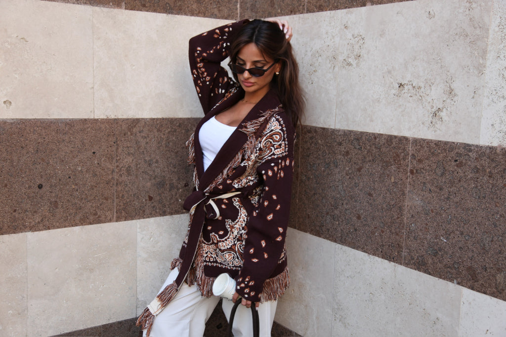 Pre order Cardigan St.Moritz Marrone