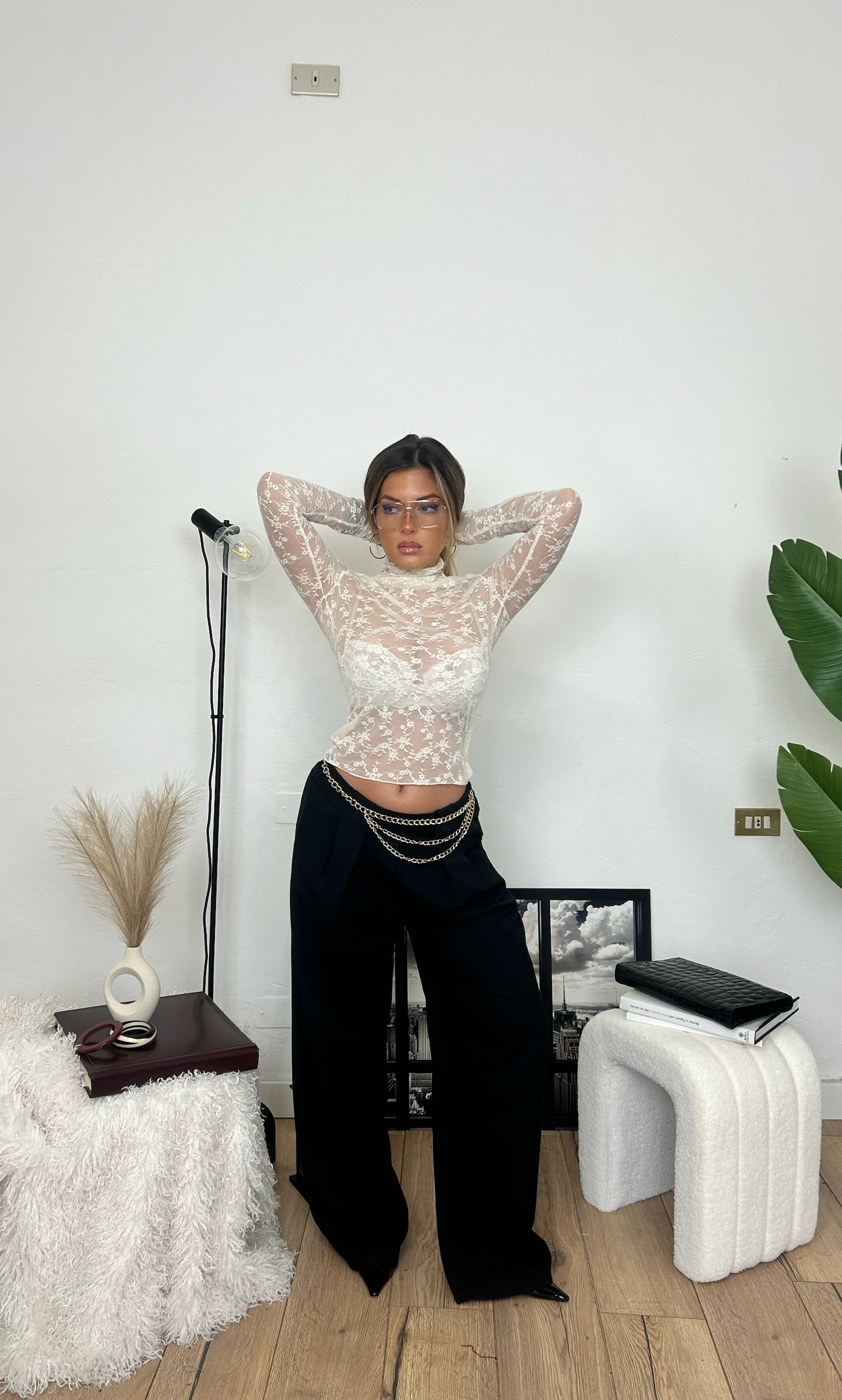 Maglia LACE - bianca