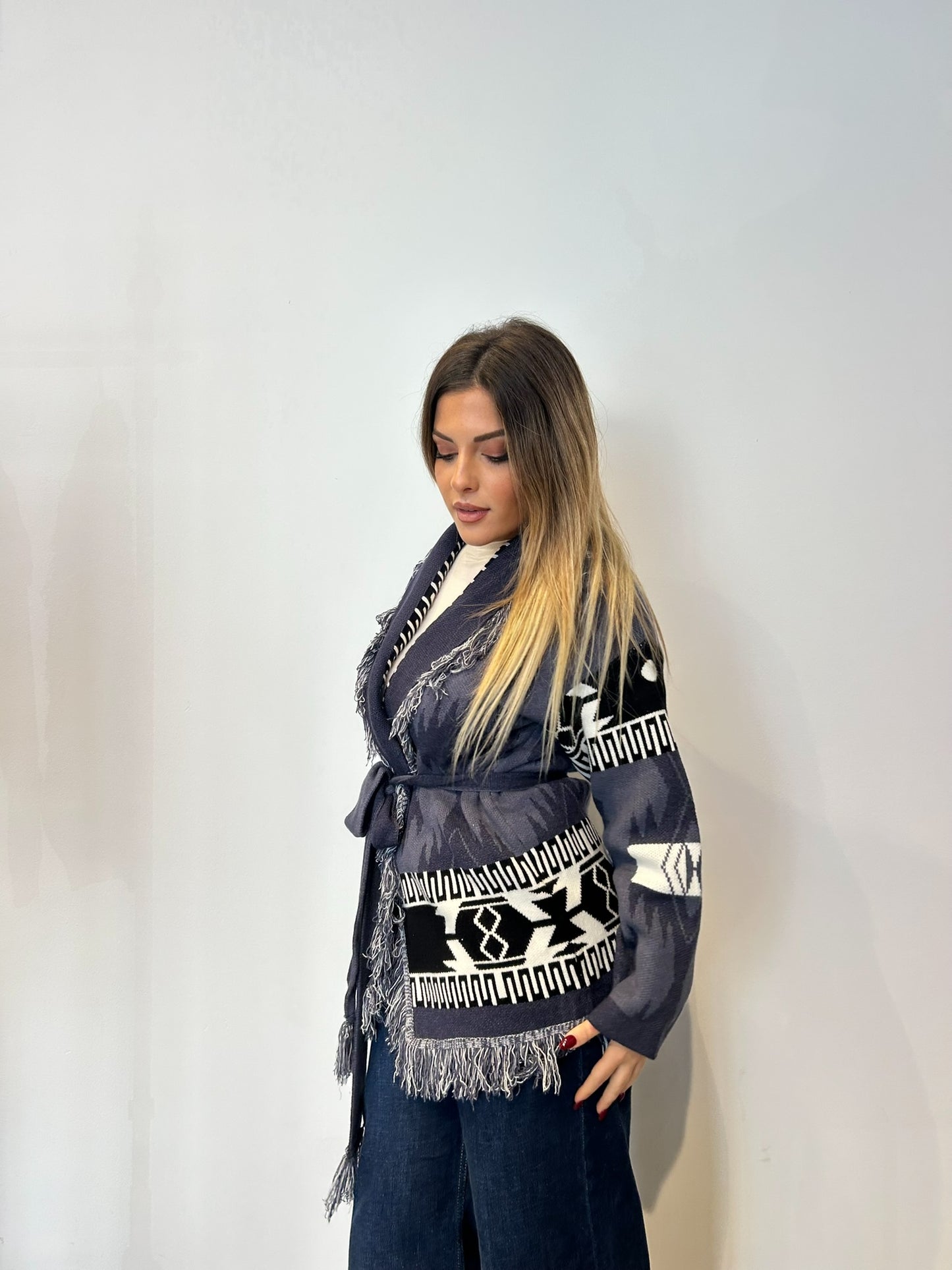 Pre order cardigan Madrid blu