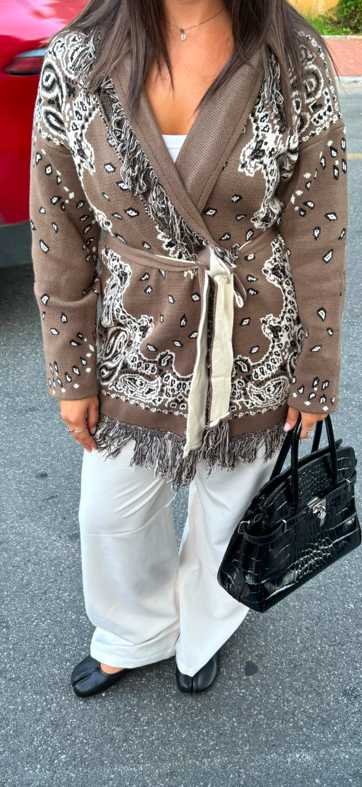Pre Order Cardigan St. Moritz Taupe