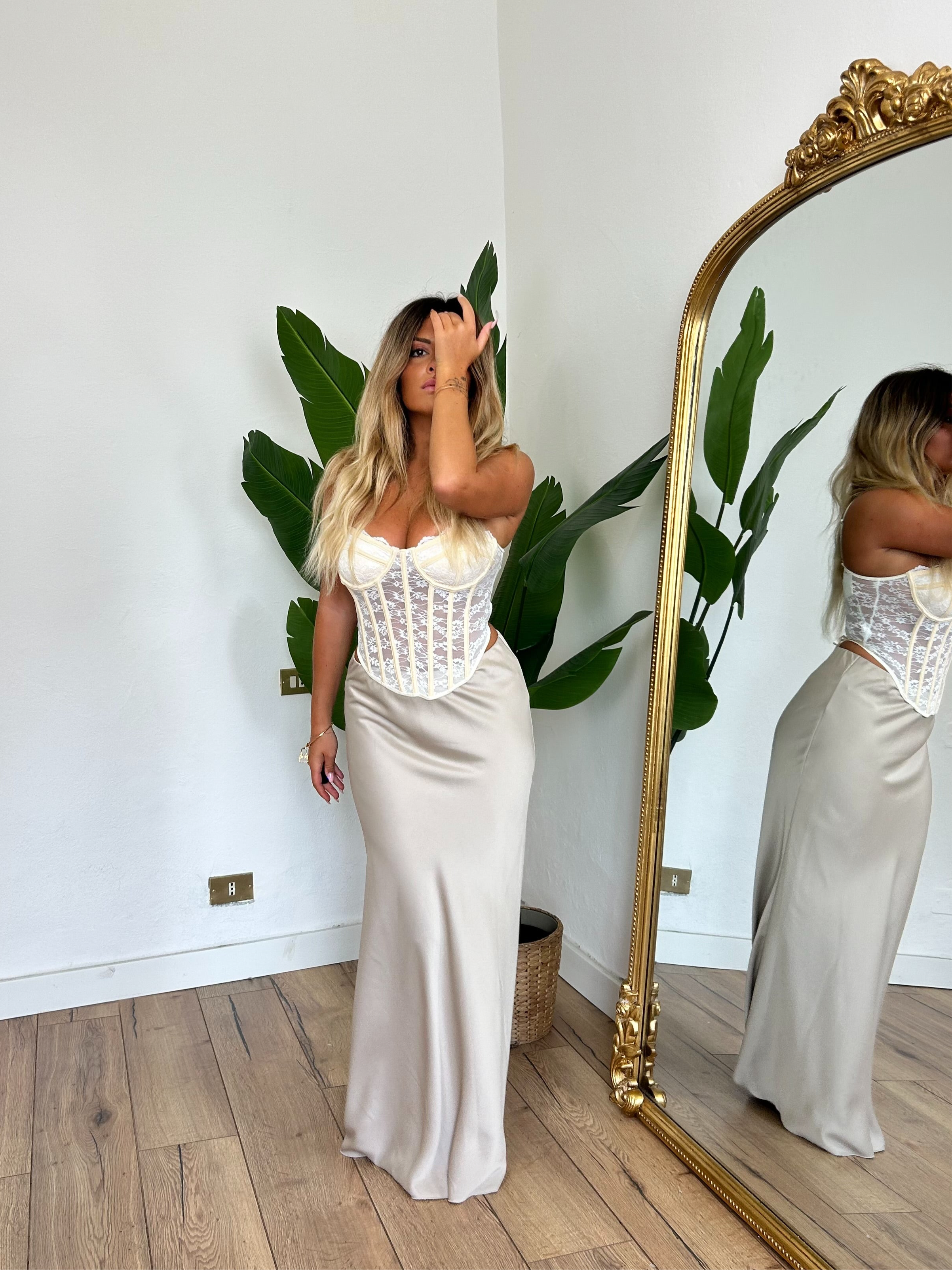 Gonna raso champagne