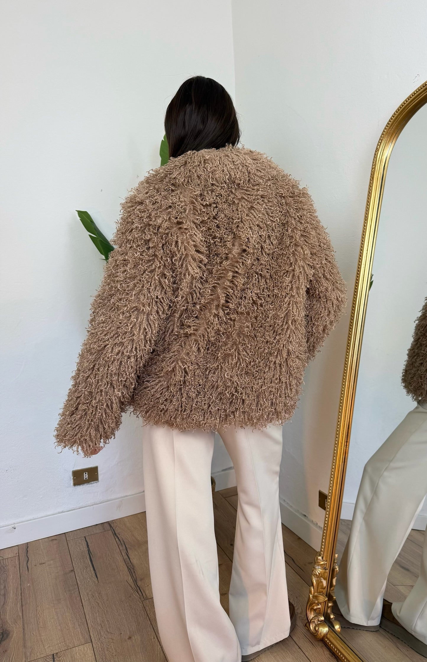 Eco Pelliccia Mongolia cammello